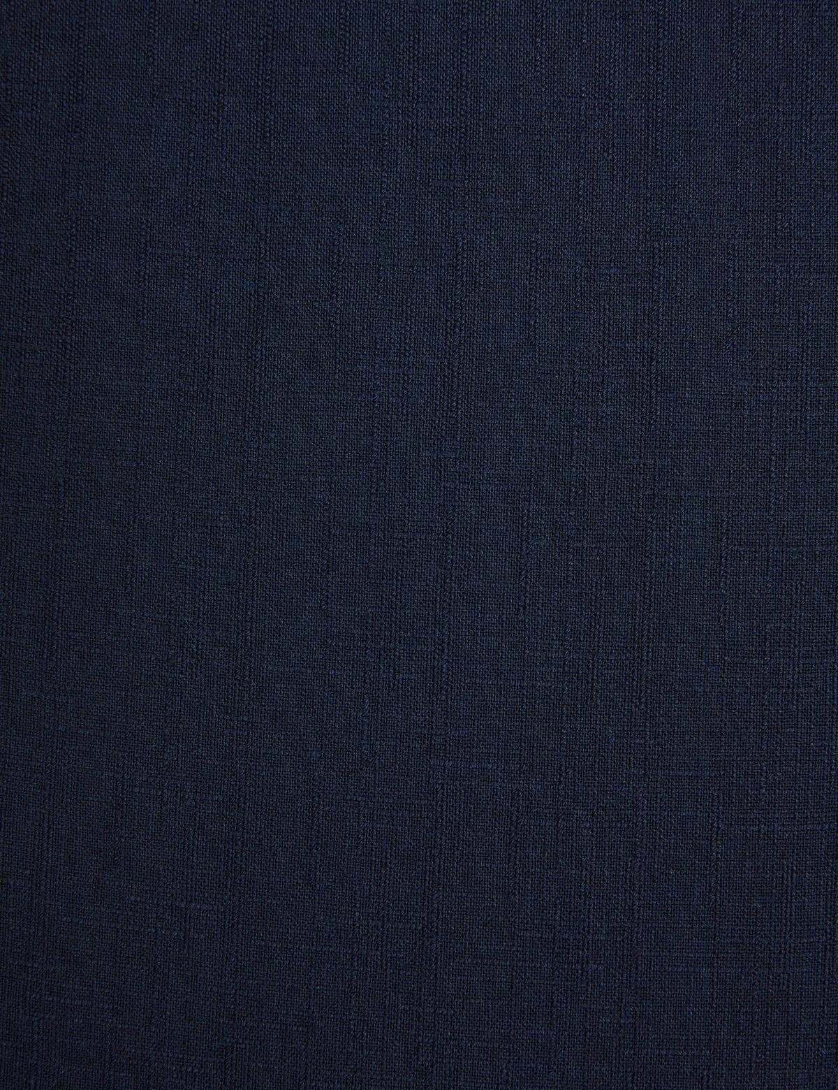 Lacivert Slim Fit Kanvas Pantolon - 50320822209