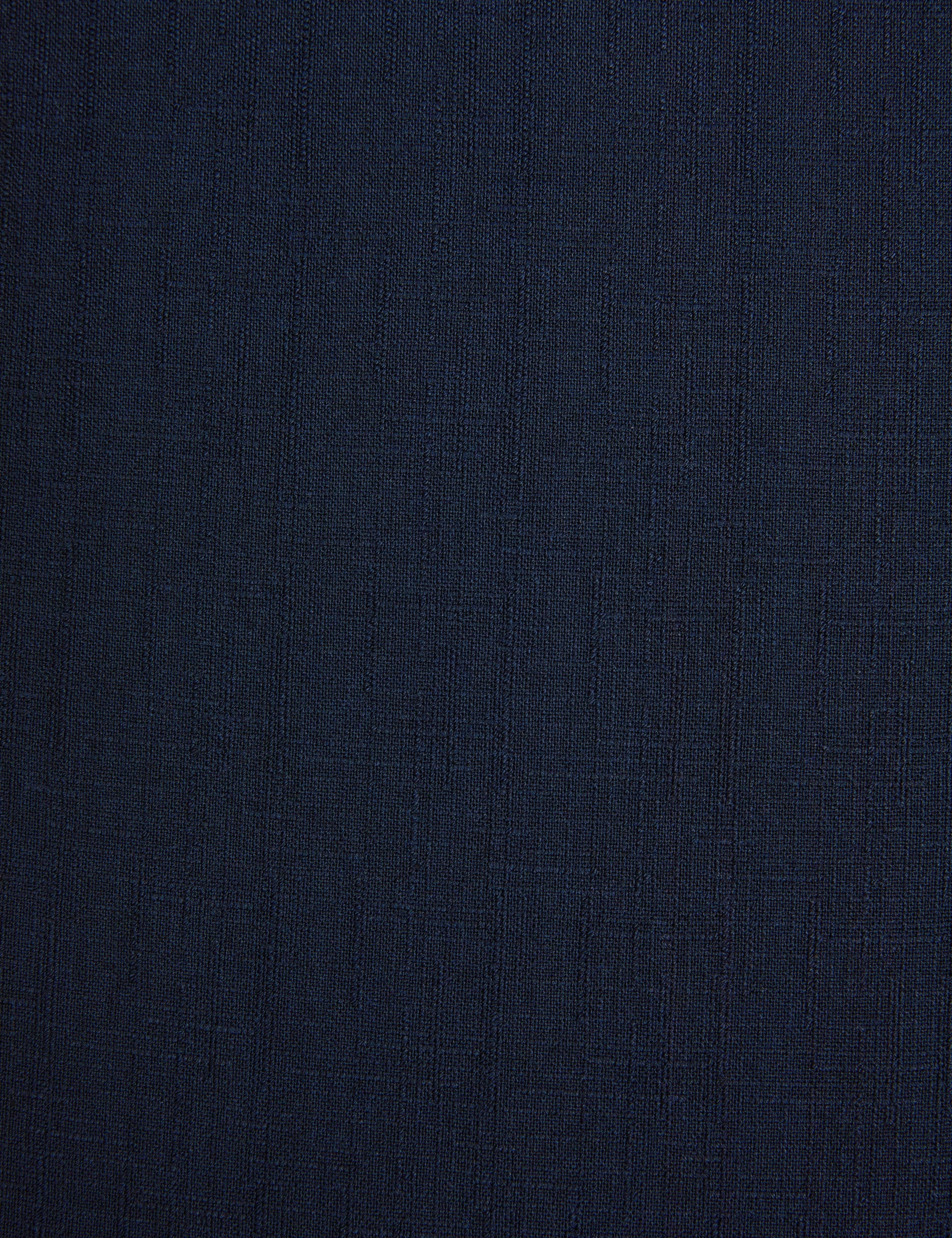 Lacivert Slim Fit Beli Latikli Kanvas Pantolon - Image 6