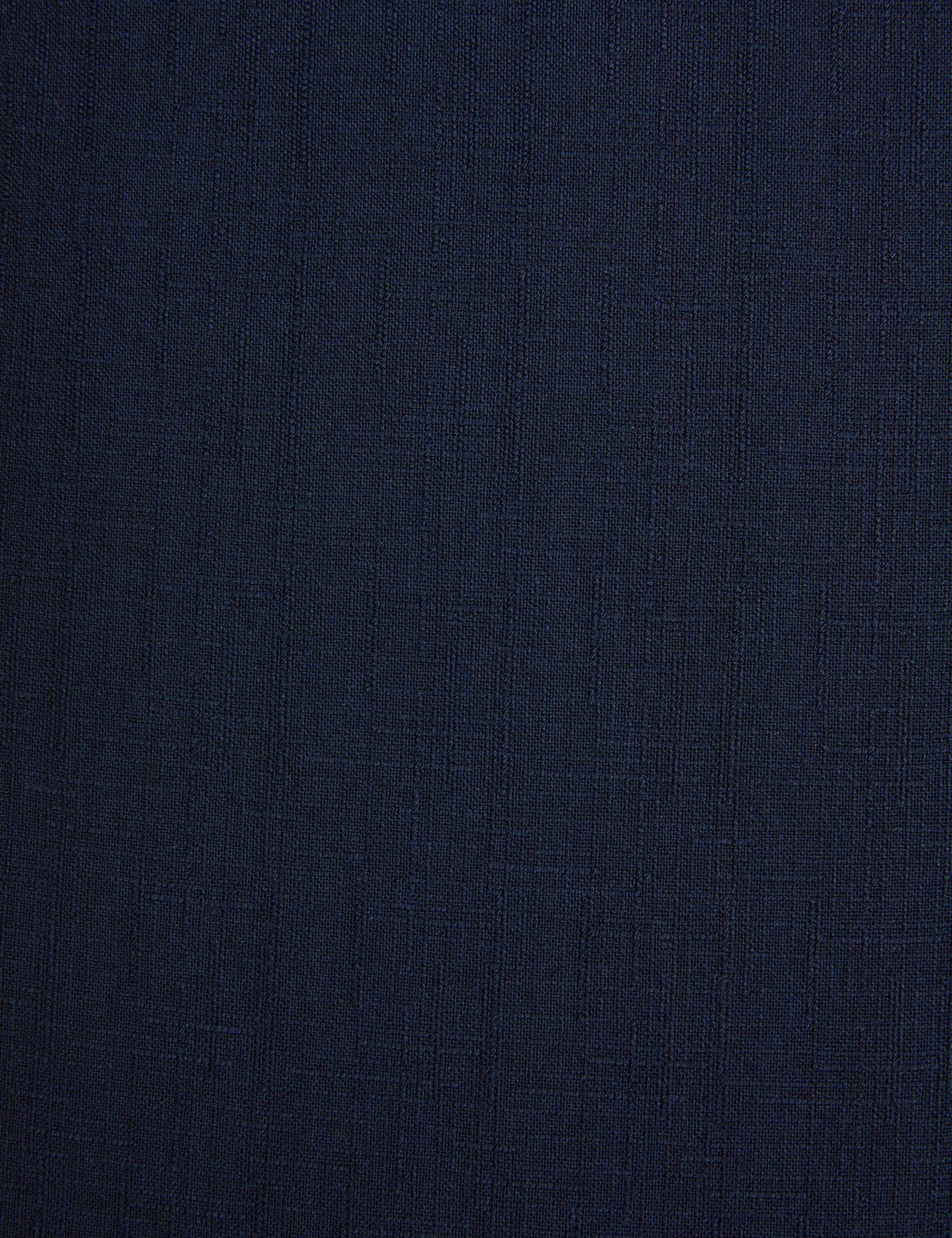 Lacivert Slim Fit Beli Latikli Kanvas Pantolon