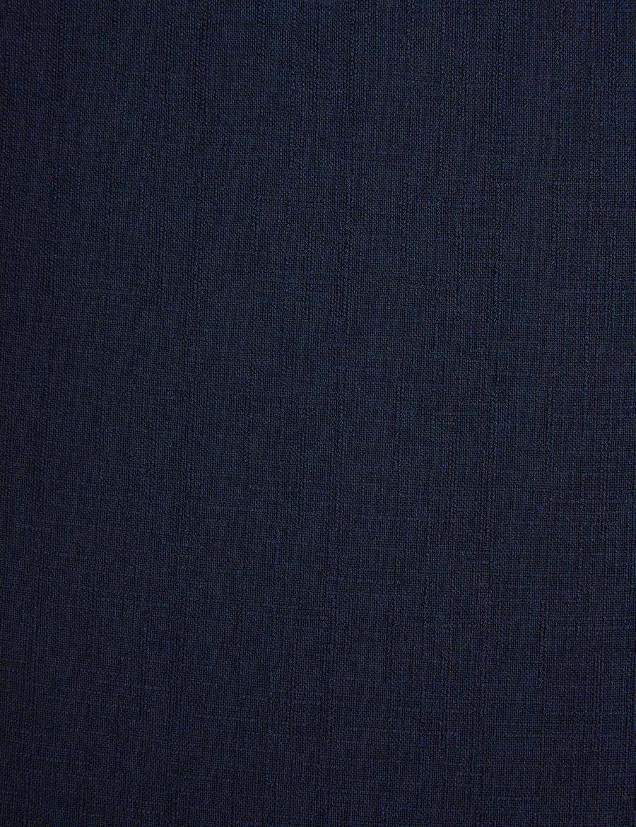 Lacivert Slim Fit Kanvas Pantolon