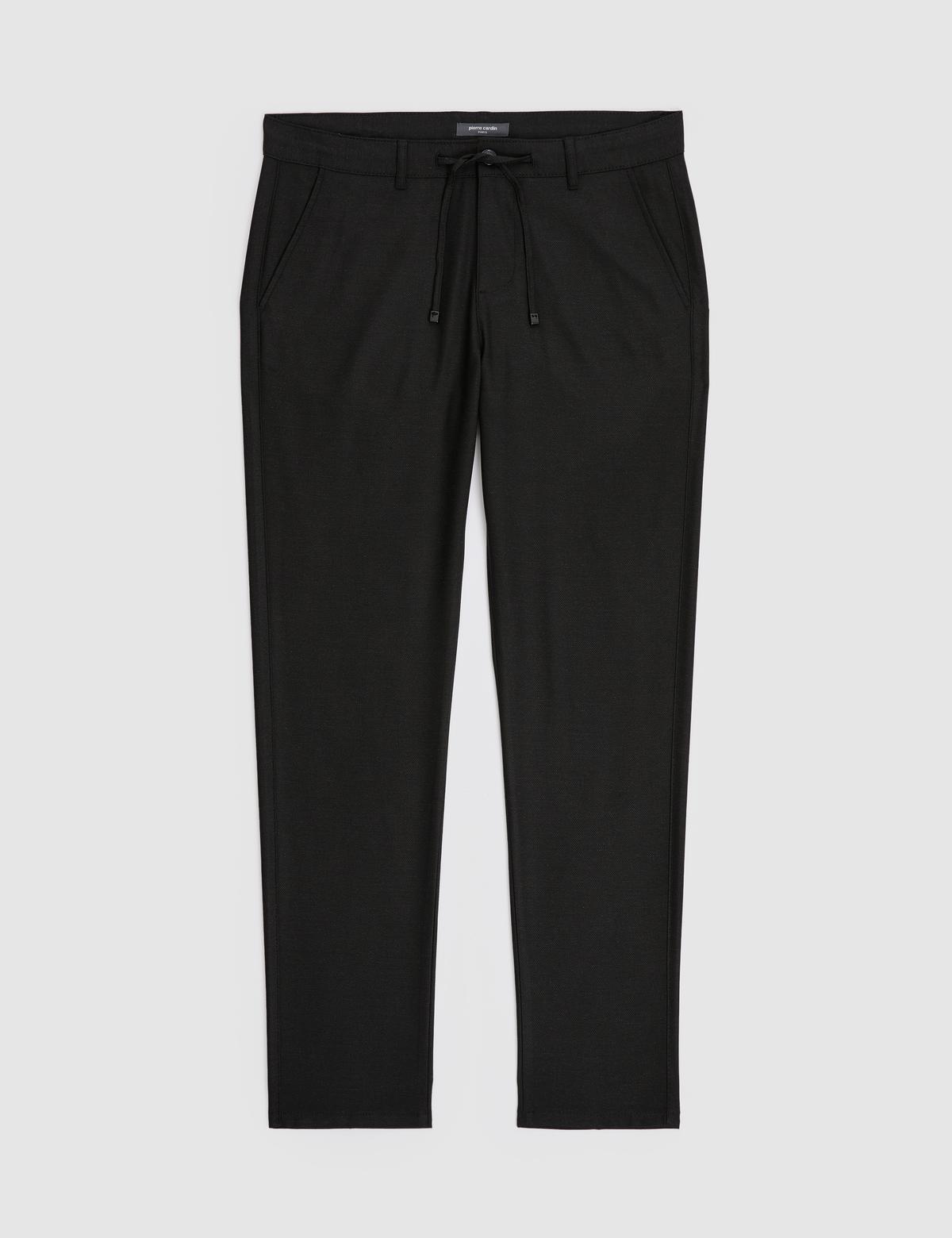 Siyah Slim Fit Kanvas Pantolon - 50320851125