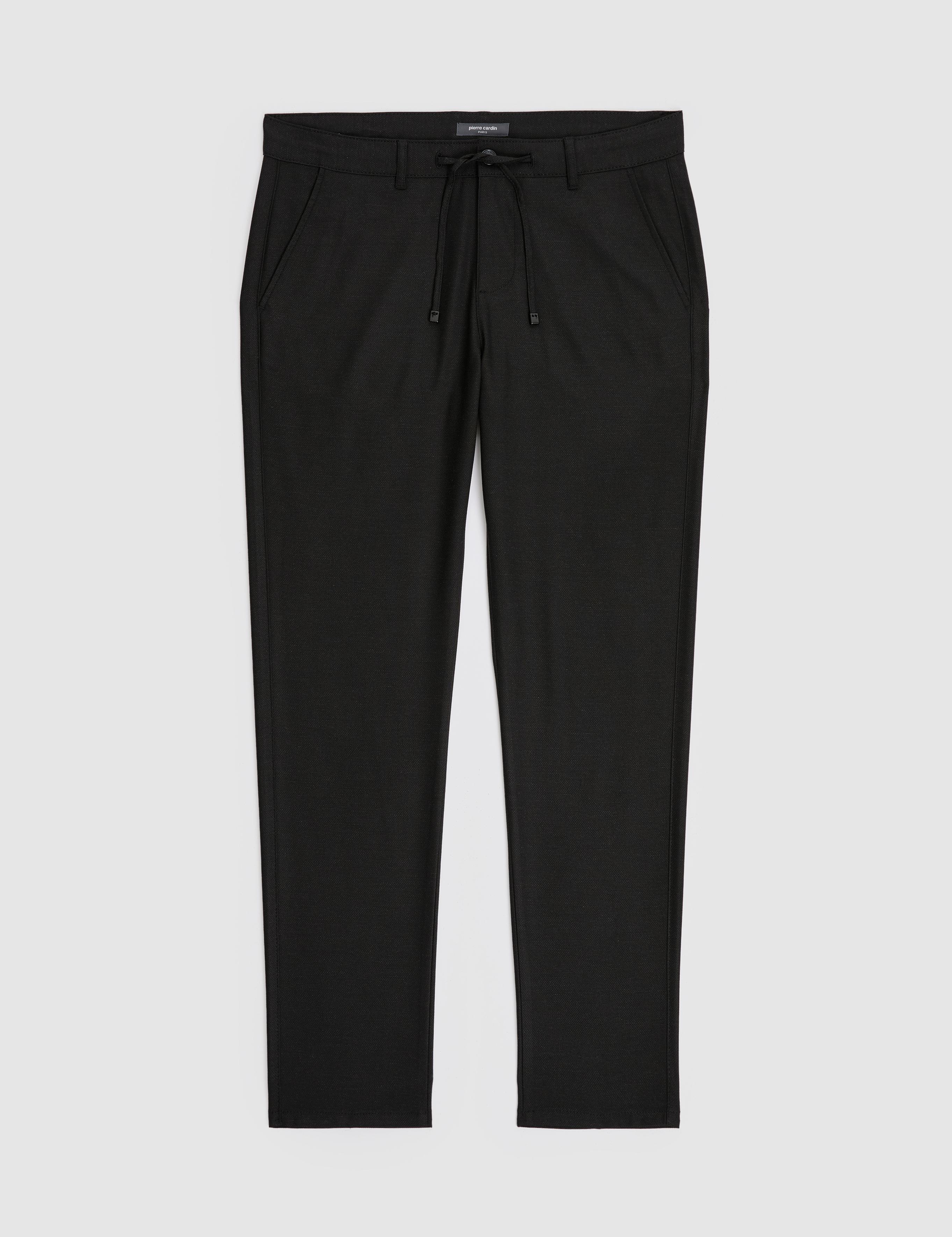 Siyah Slim Fit Kanvas Pantolon