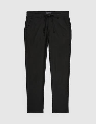 Siyah Slim Fit Kanvas Pantolon