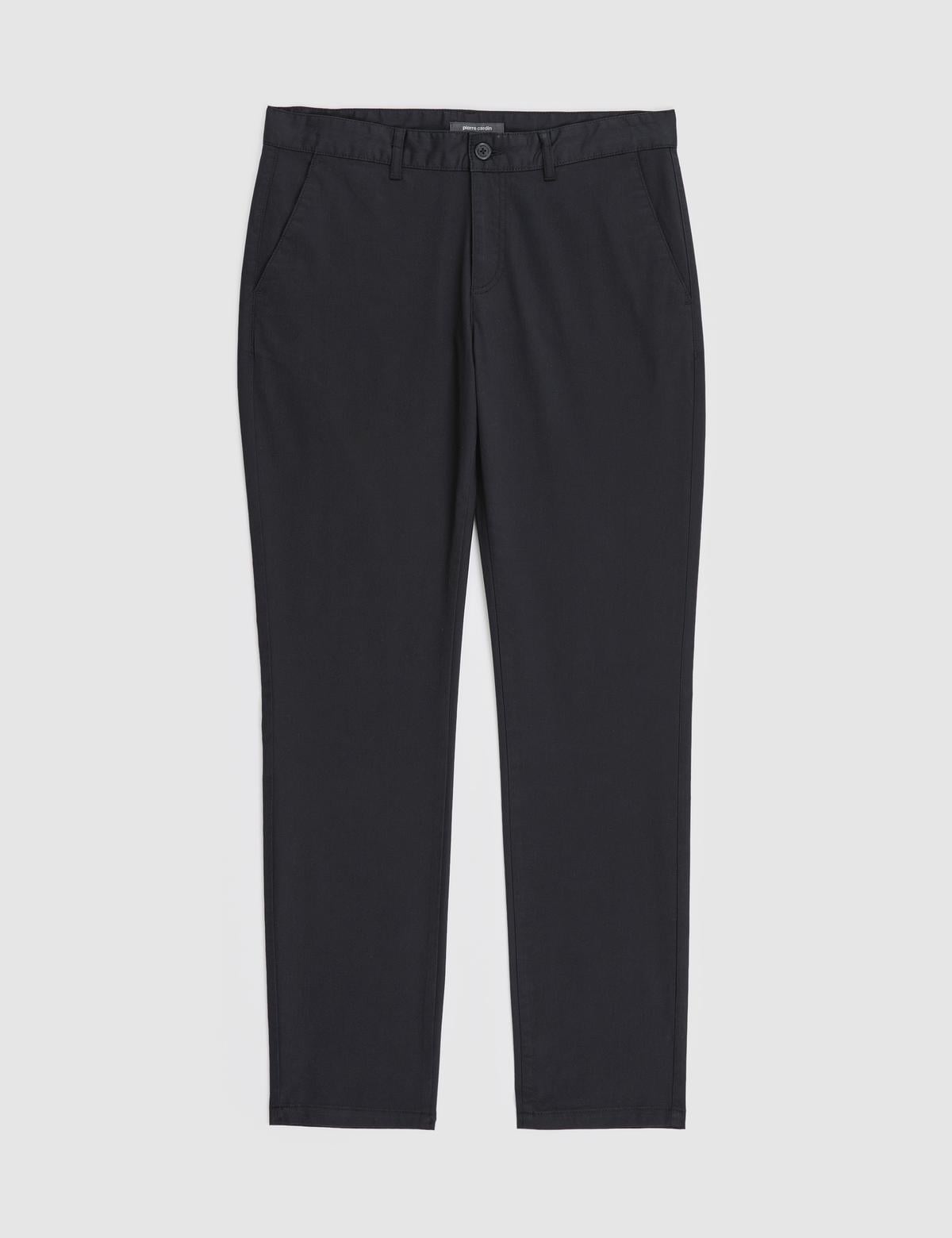 Siyah Slim Fit Kanvas Pantolon - 50321979065