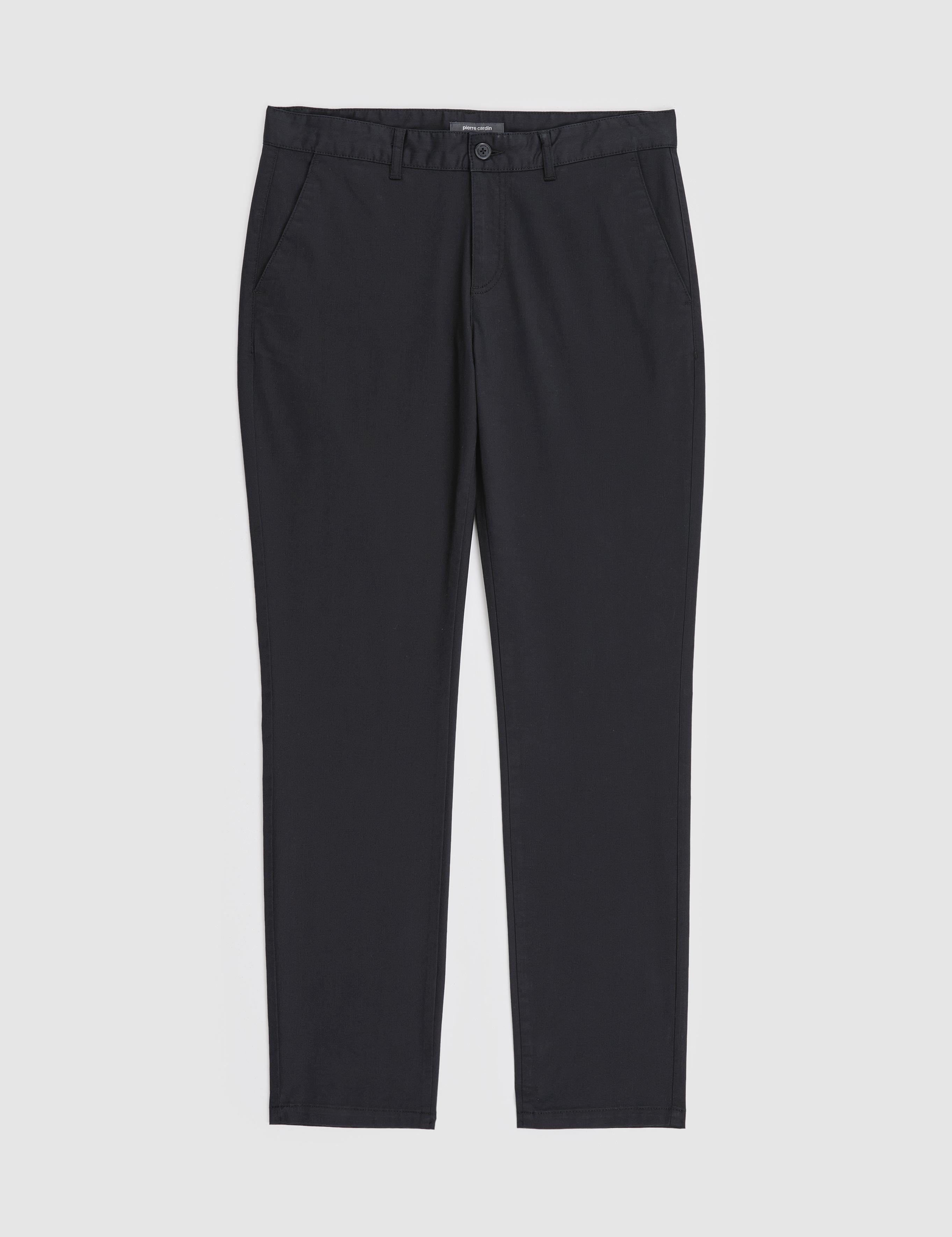 Siyah Slim Fit Kanvas Pantolon