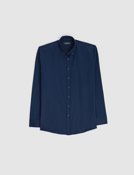 Lacivert Regular Fit Uzun Kollu Gömlek - 50320902071