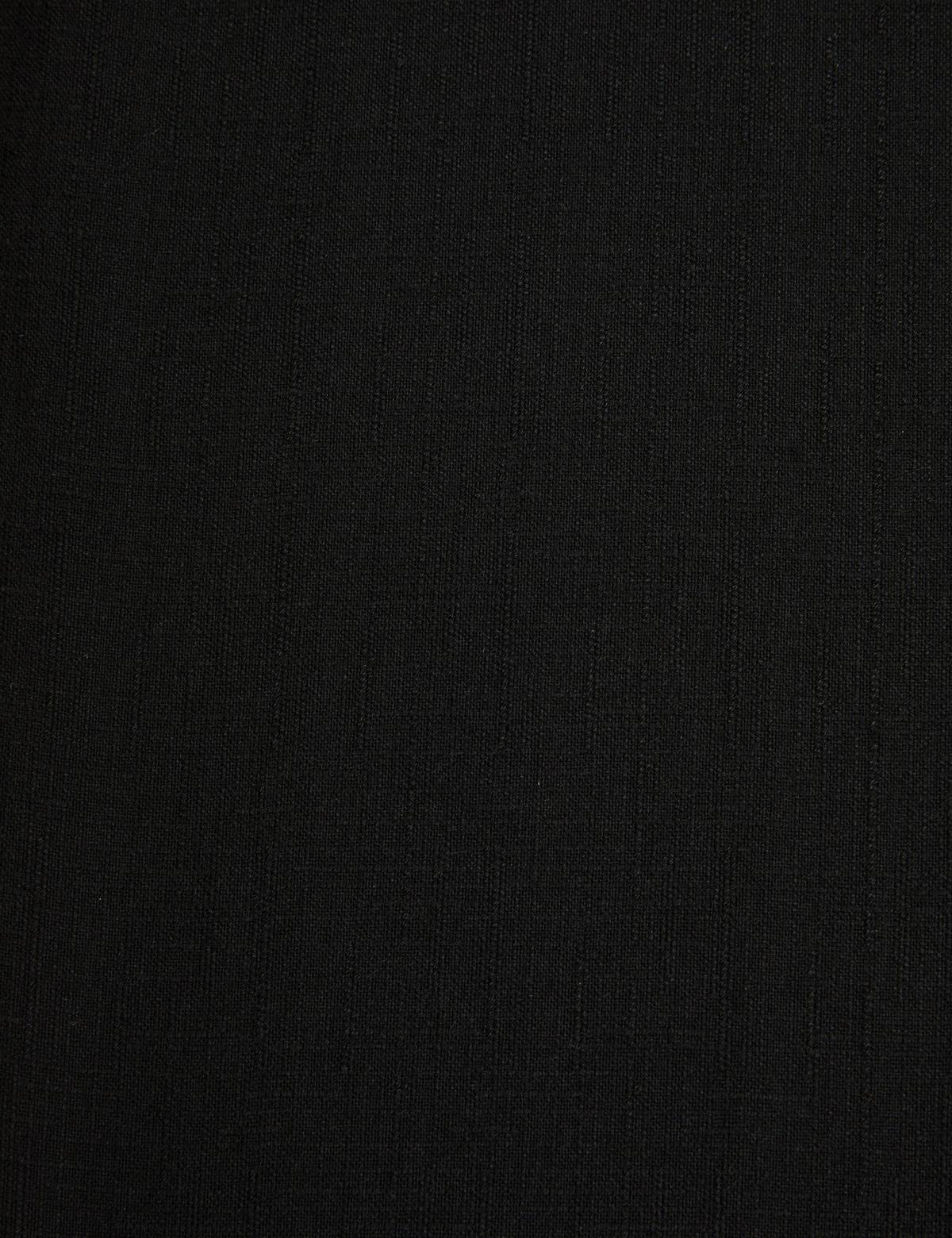 Siyah Slim Fit Kanvas Pantolon - 50320822287