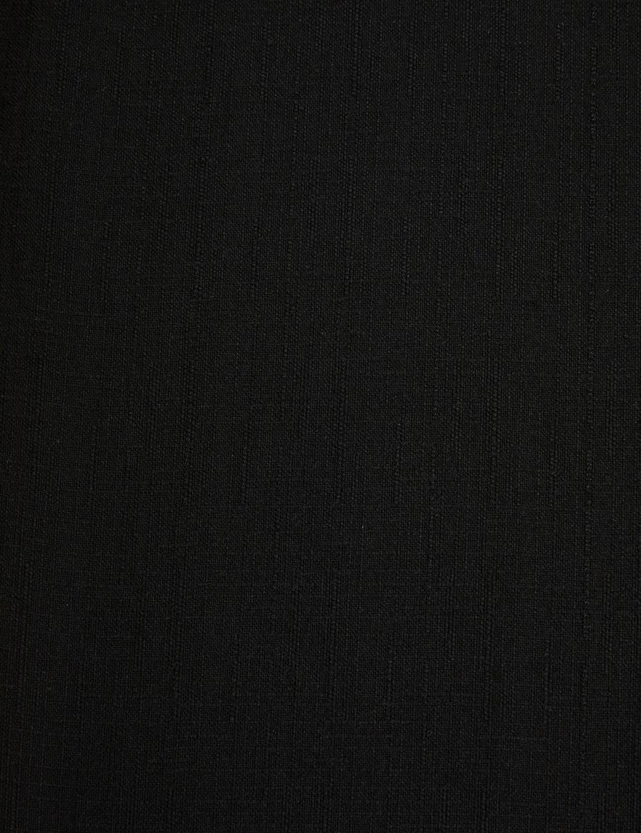Siyah Slim Fit Kanvas Pantolon