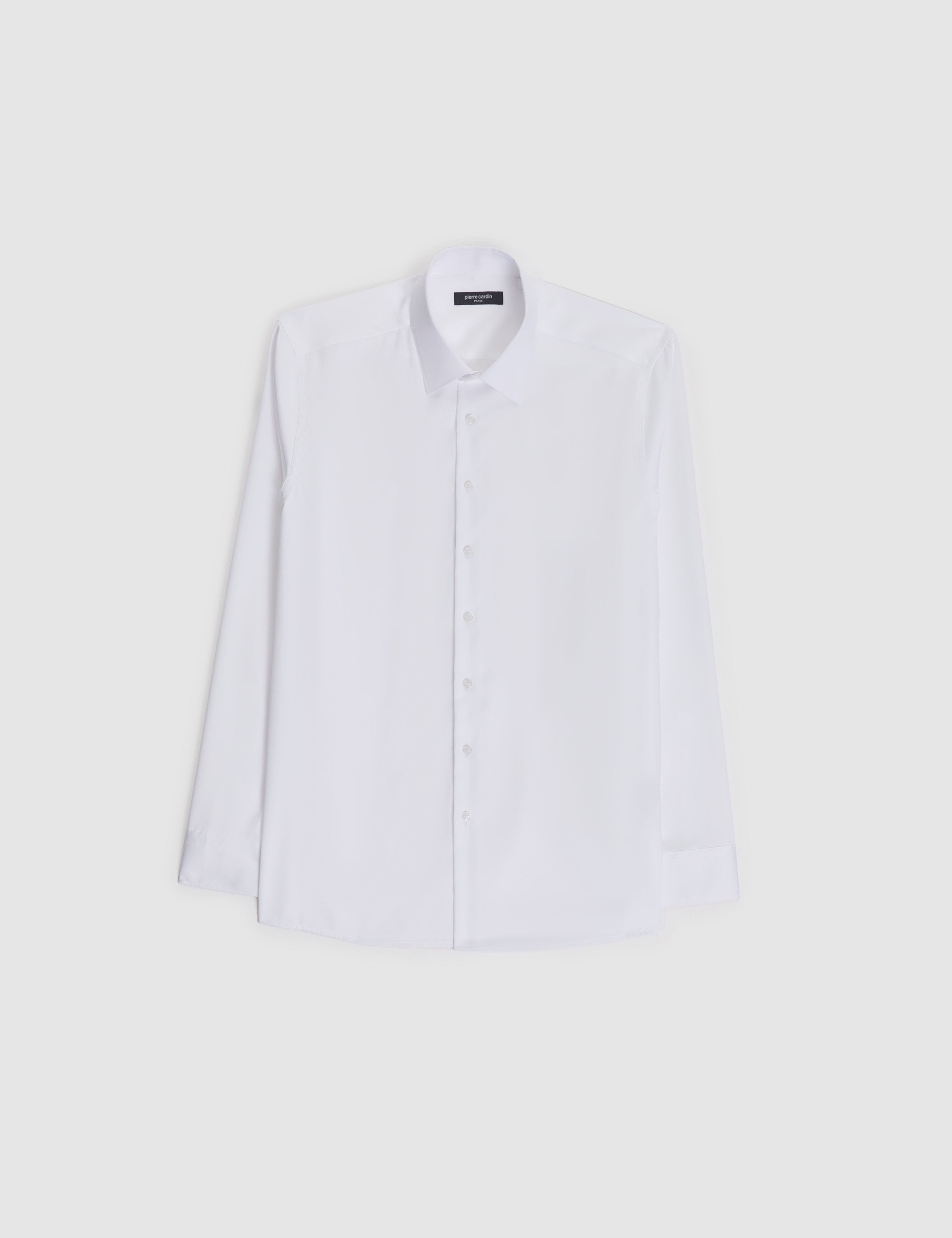 Beyaz Non Iron Easy Care Kumaş Slim Fit Basic Gömlek