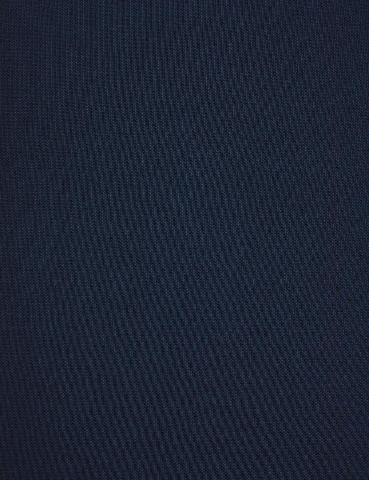 Lacivert Slim Fit %100 Pamuk Düğmeli Polo Yaka Basic Tişört - 50321128056