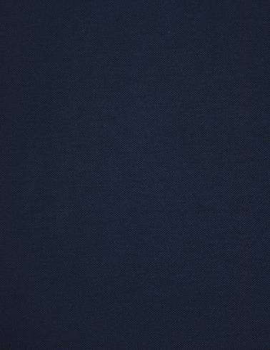 Lacivert Slim Fit %100 Pamuk Düğmeli Polo Yaka Basic Tişört