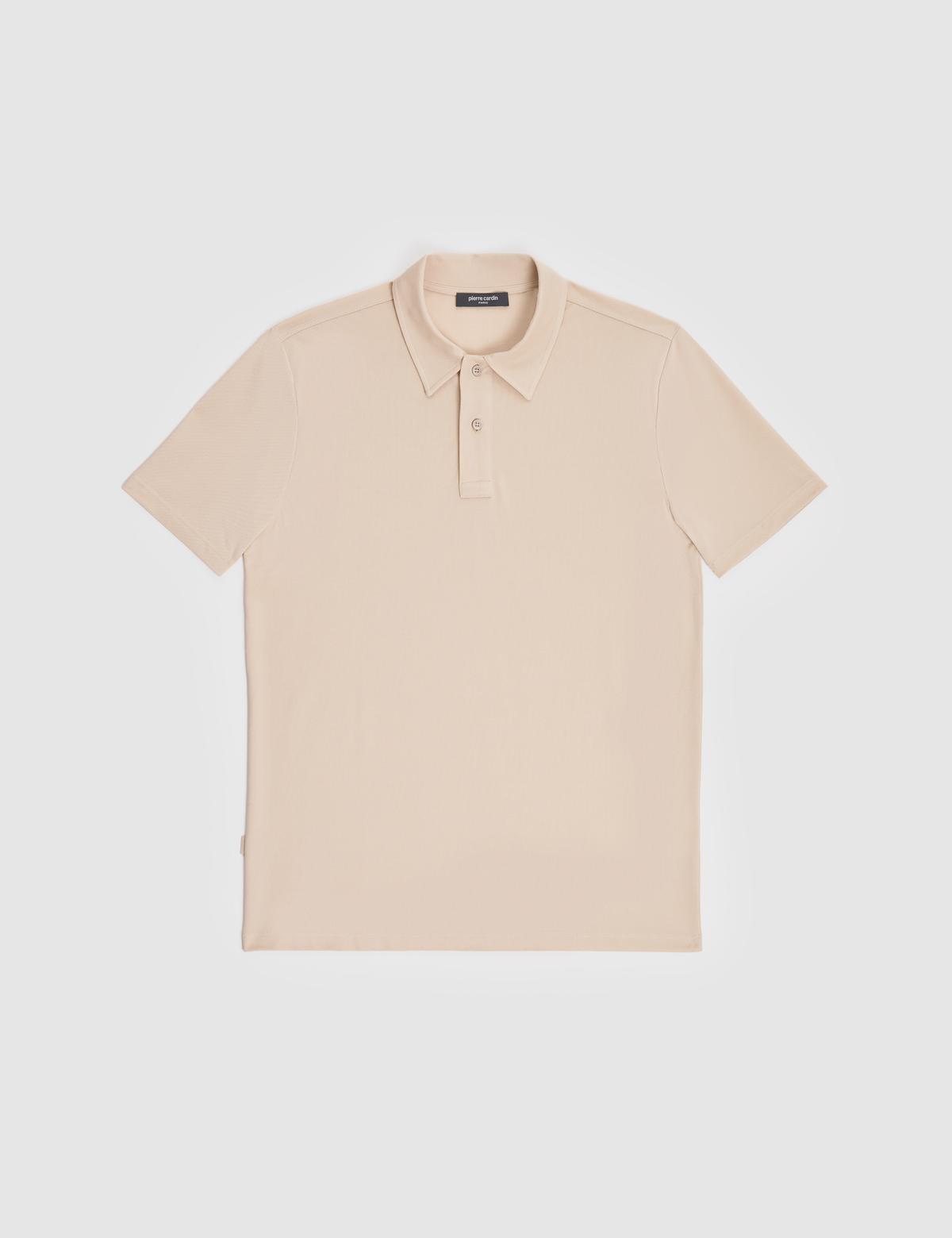 Bej Regular Fit Polo Yaka Tişört - 50321157002