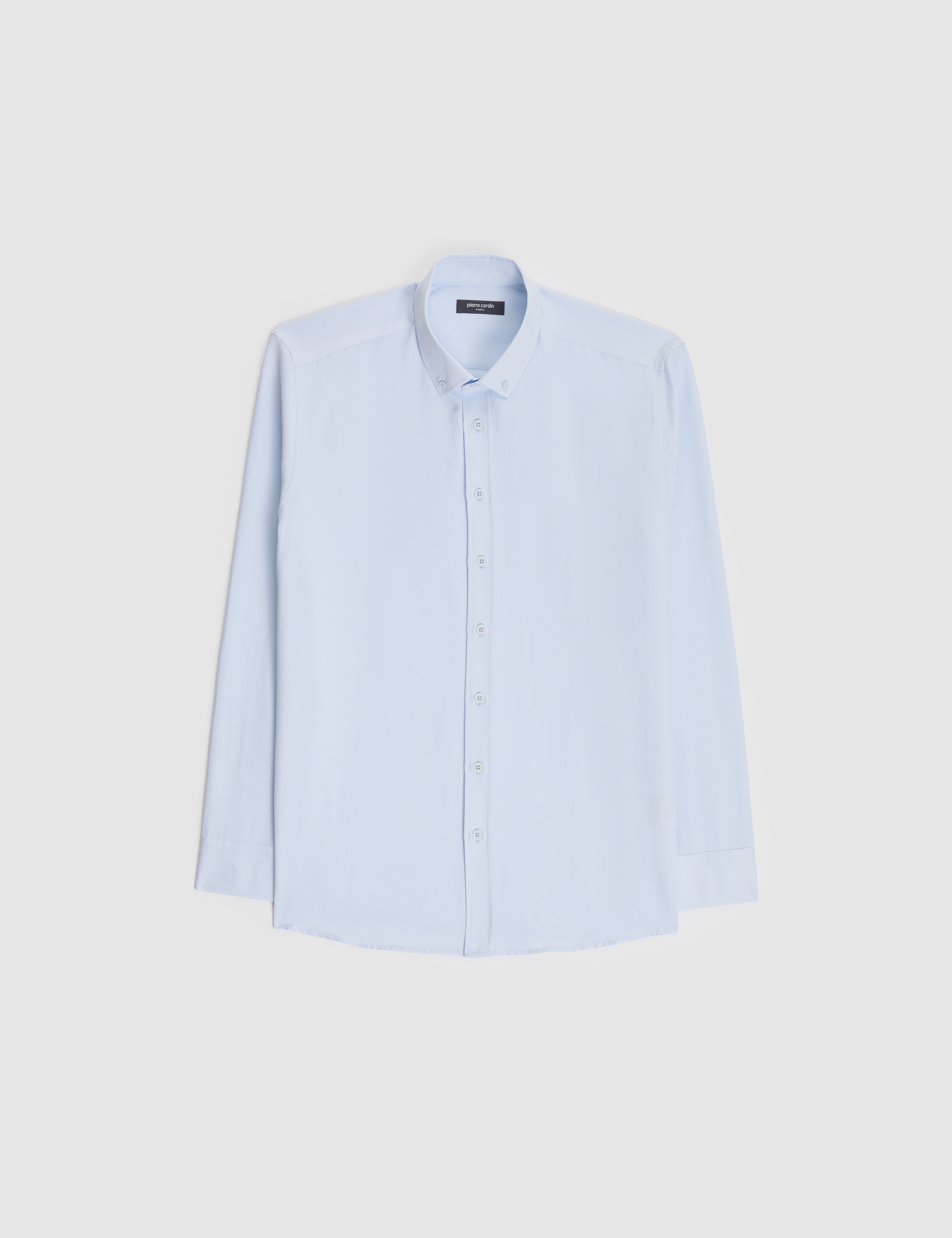 Açık Mavi Regular Fit Uzun Kollu Gömlek - Image 6