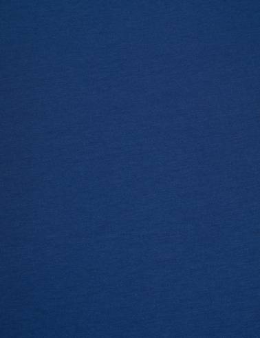 Açık Lacivert Comfort Fit %100 Pamuk Bisiklet Yaka Basic Tişört