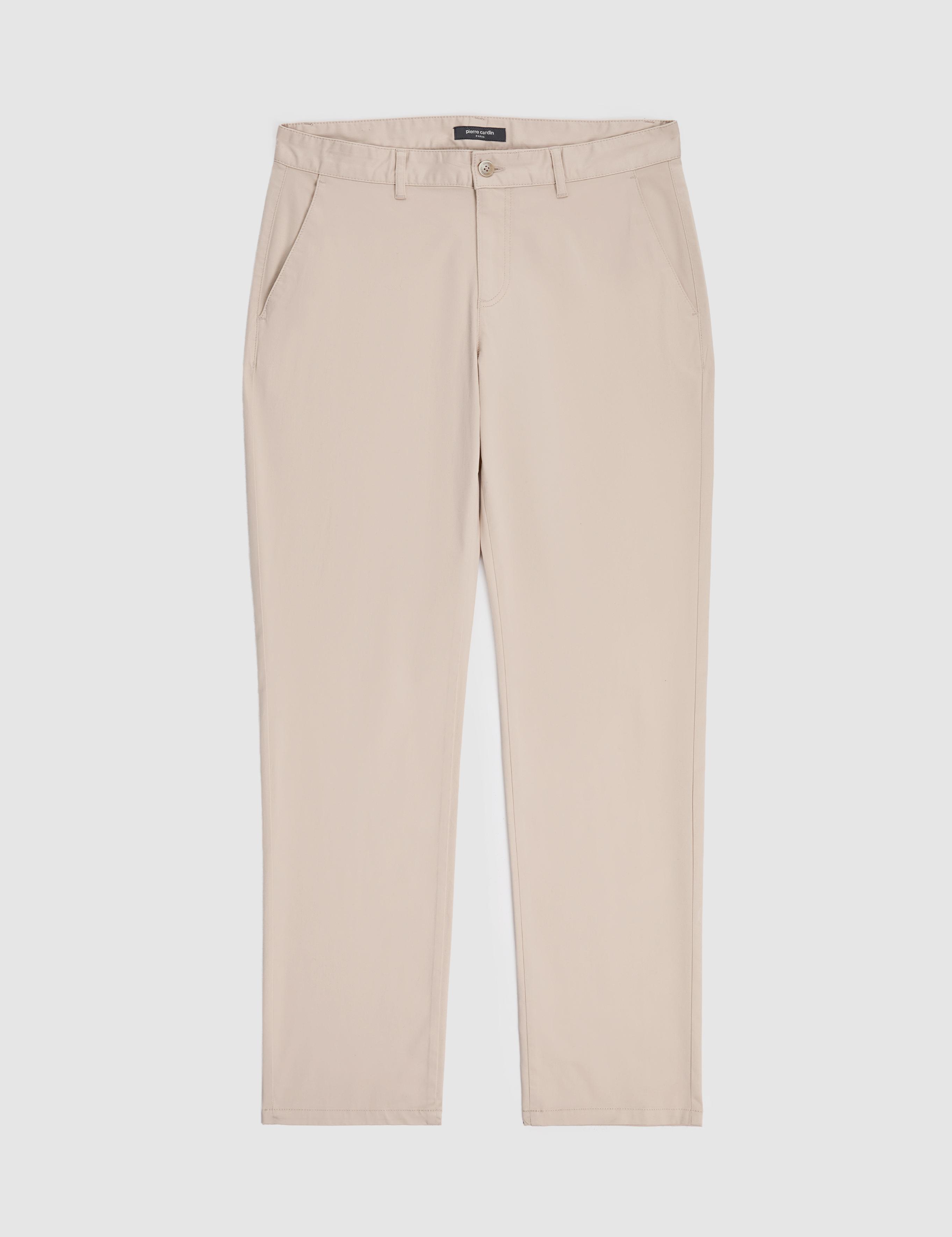 Bej Regular Fit Kanvas Pantolon
