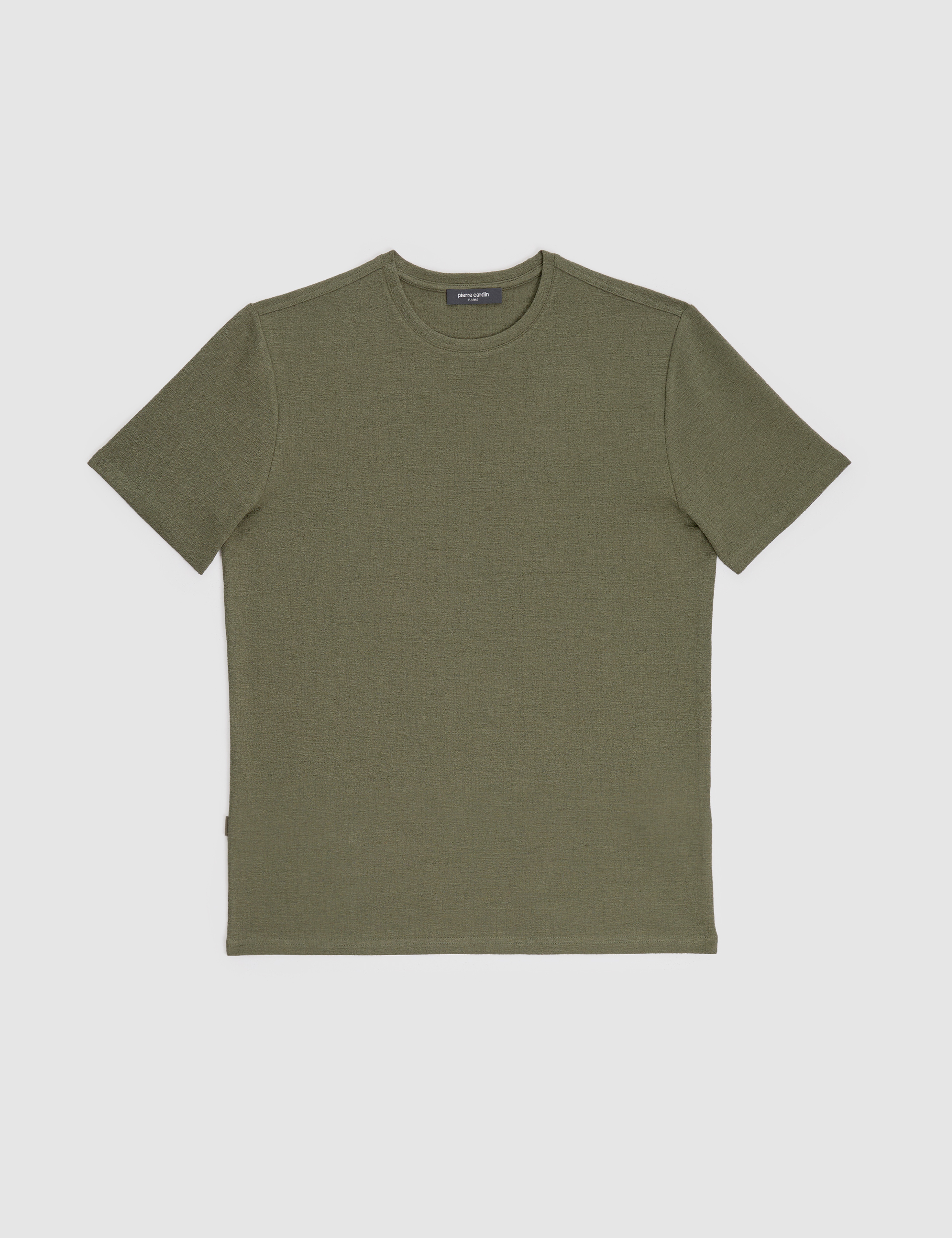 Haki Regular Fit Bisiklet Yaka Tişört - Image 6