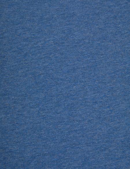 İndigo Melanj Regular Fit %100 Pamuk Bisiklet Yaka Basic Tişört - 50325299067