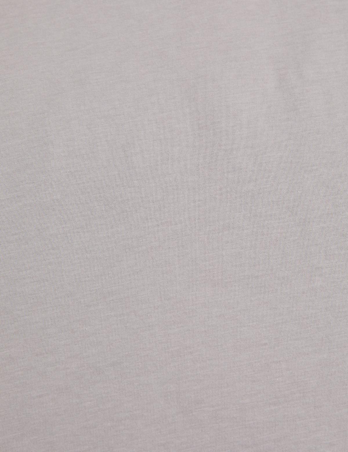 Gri Slim Fit  %100 Pamuk Bisiklet Yaka Basic Tişört - 50325307065