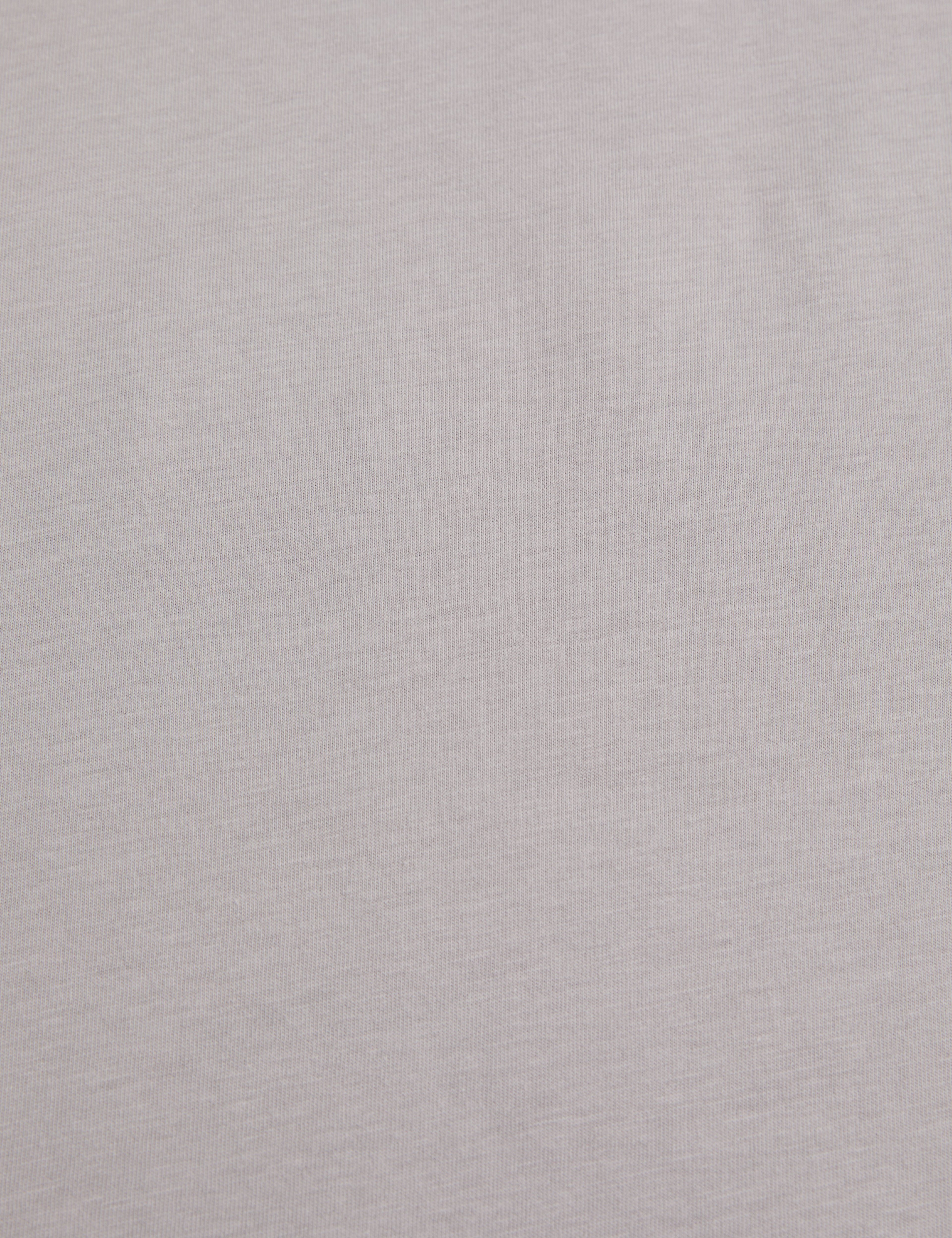 Gri Slim Fit %100 Pamuk Bisiklet Yaka Basic Tişört - Image 7