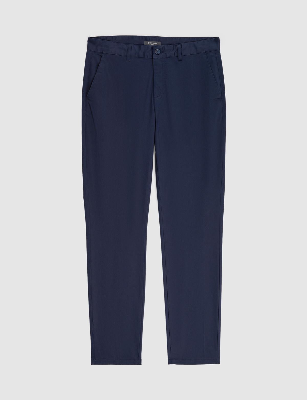 Lacivert Slim Fit Kanvas Pantolon - 50321979095