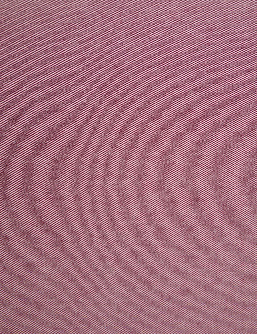 Bordo Oxford Slim Fit Kolay Ütülenebilir Gömlek