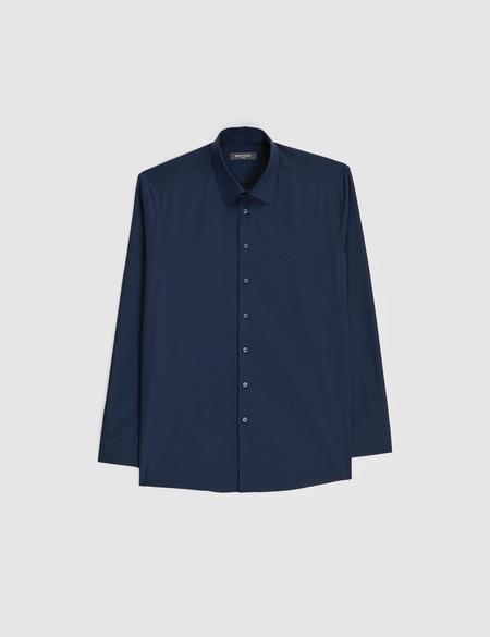 Lacivert Regular Fit Uzun Kollu Basic Gömlek - 50325337042