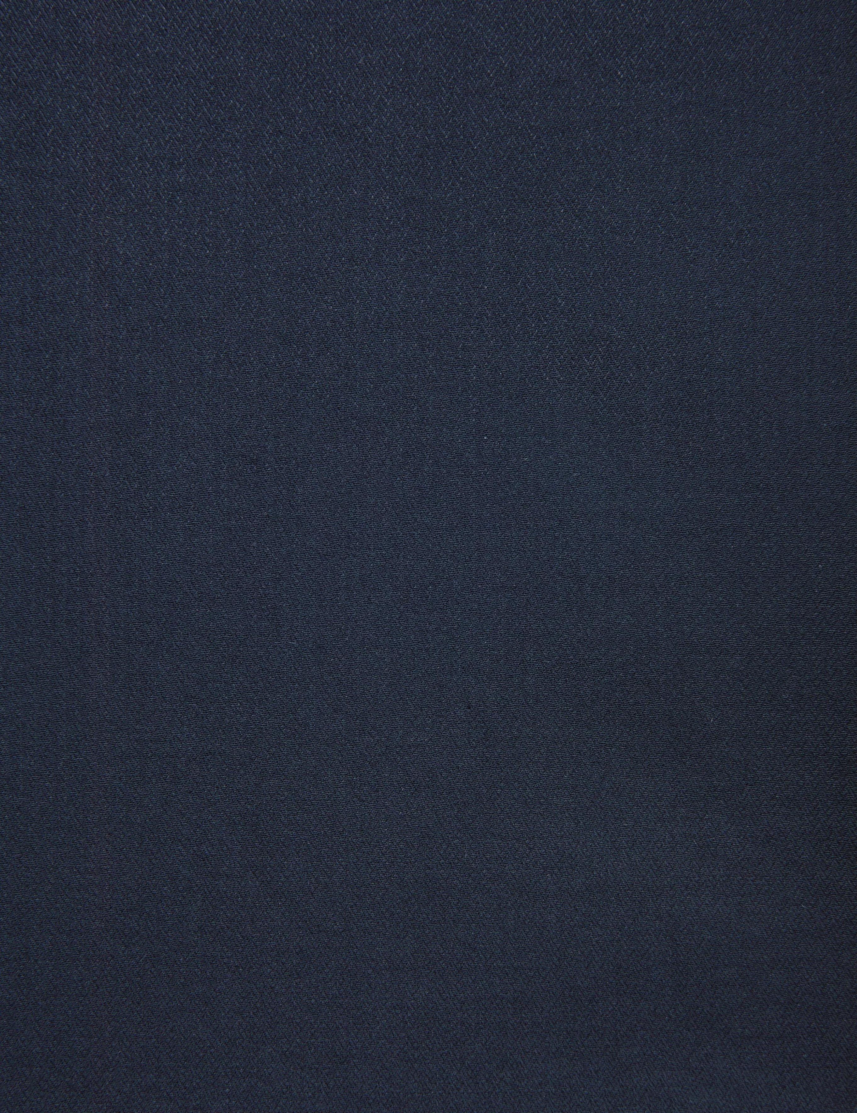 Lacivert Slim Fit Armürlü Uzun Kollu Gömlek