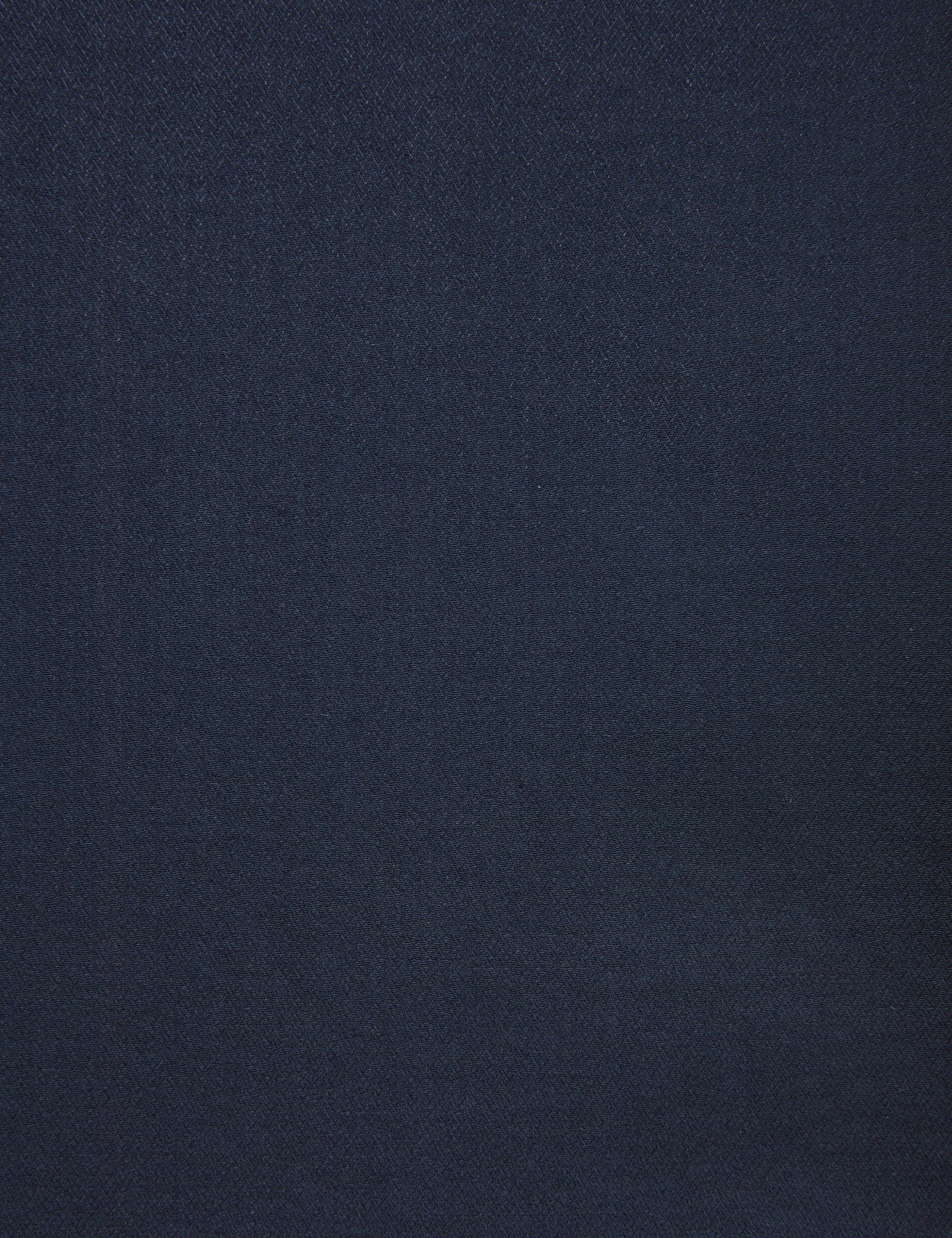 Lacivert Slim Fit Armürlü Uzun Kollu Gömlek - Image 7