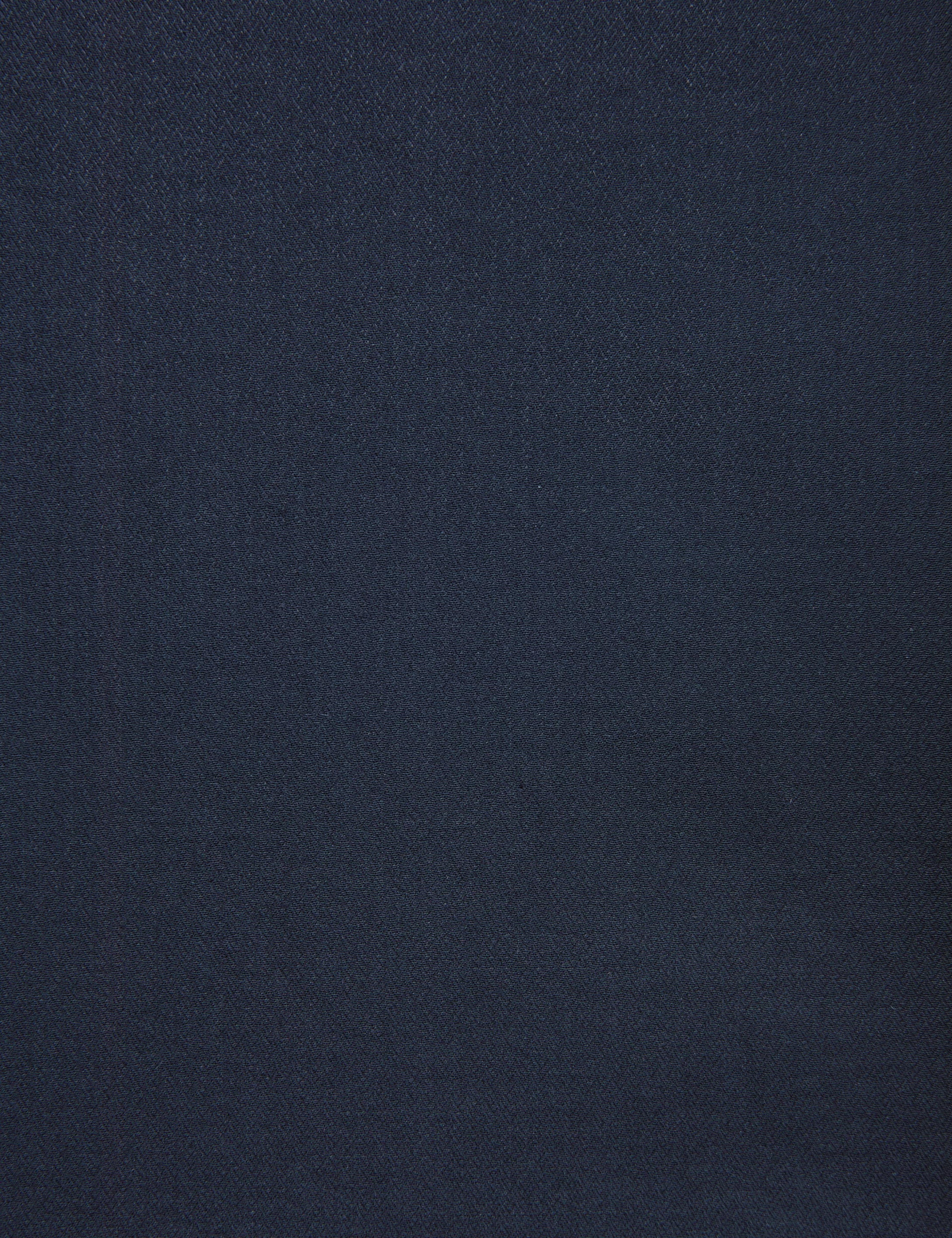 Lacivert Slim Fit Armürlü Uzun Kollu Gömlek