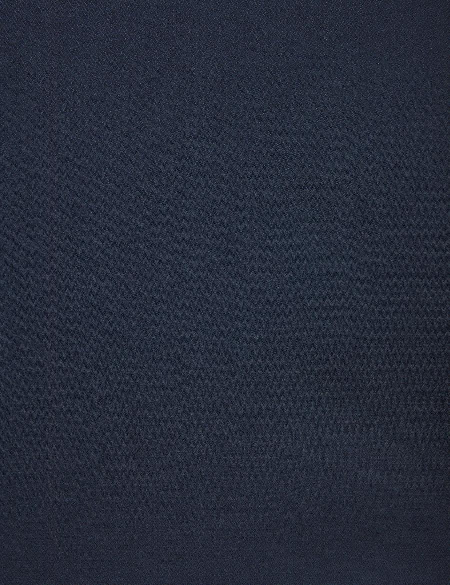 Lacivert Slim Fit Armürlü Uzun Kollu Gömlek