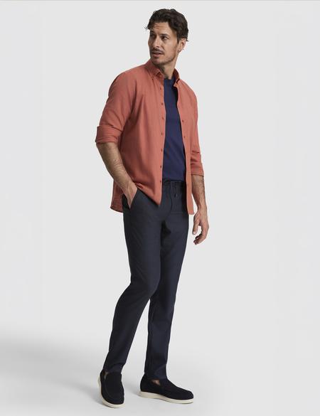Lacivert Slim Fit Kanvas Pantolon - 50320851269