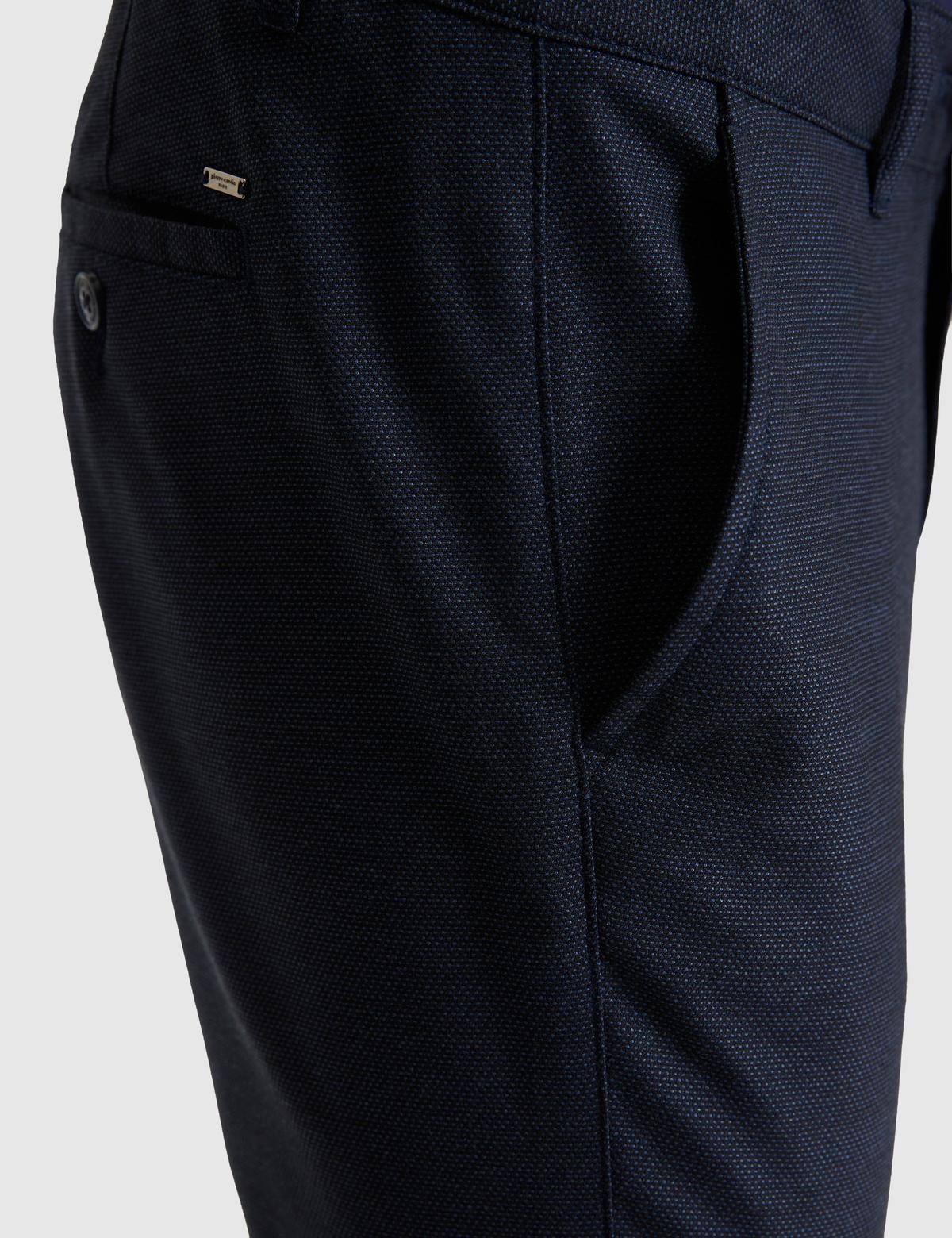 Lacivert Slim Fit Kanvas Pantolon - 50320851269