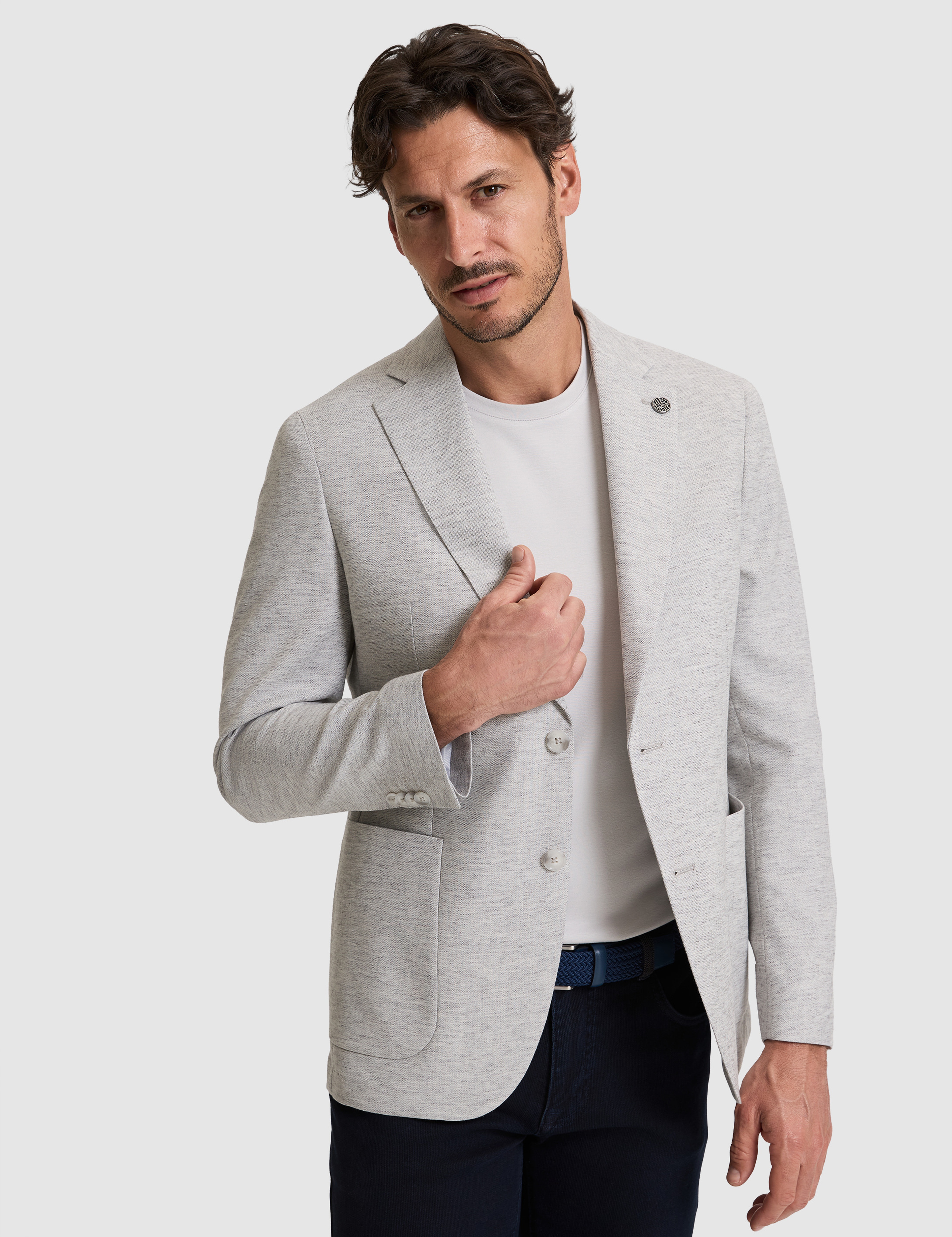 Gri Slim Fit Ceket - Image 1