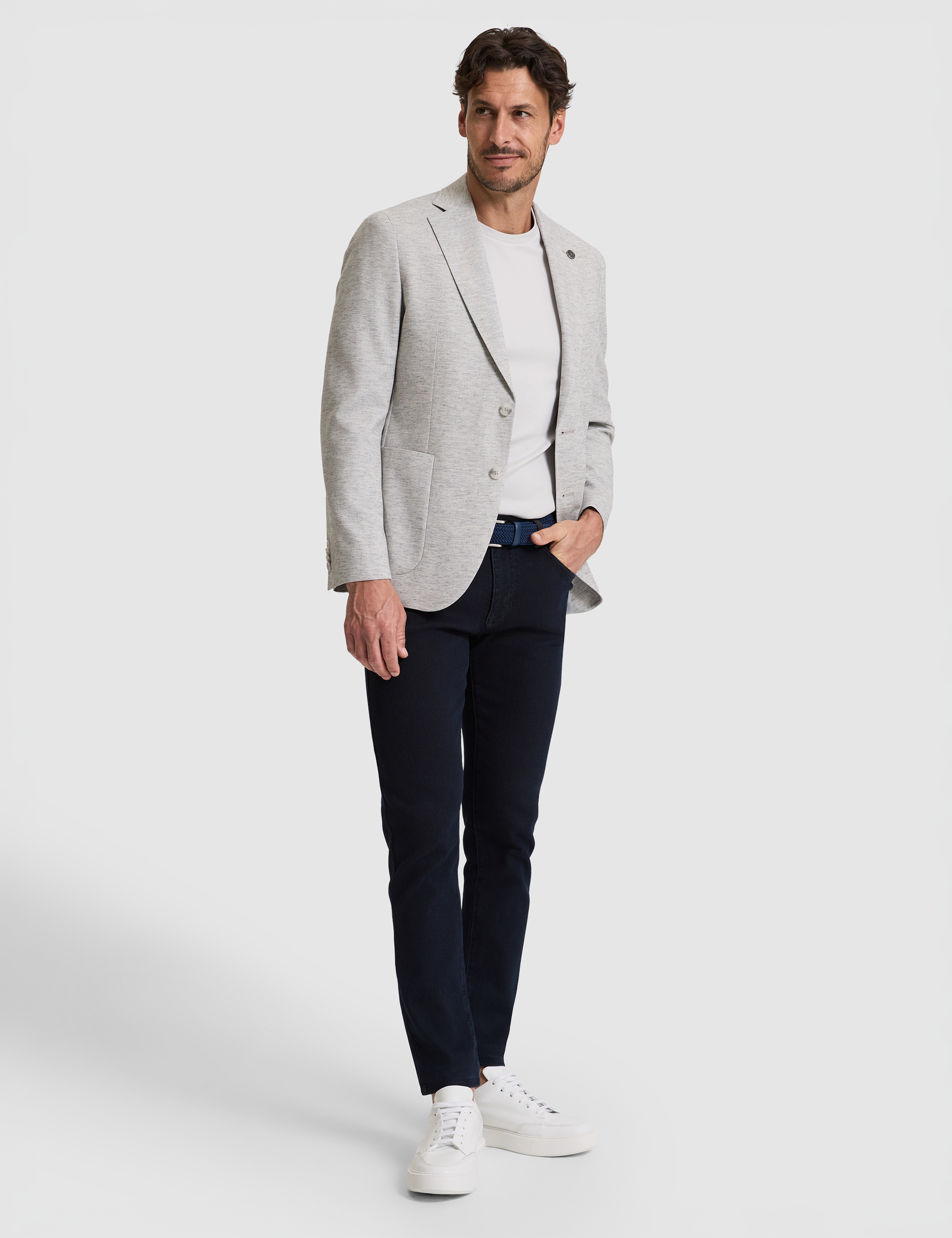 Gri Slim Fit Ceket - Image 4