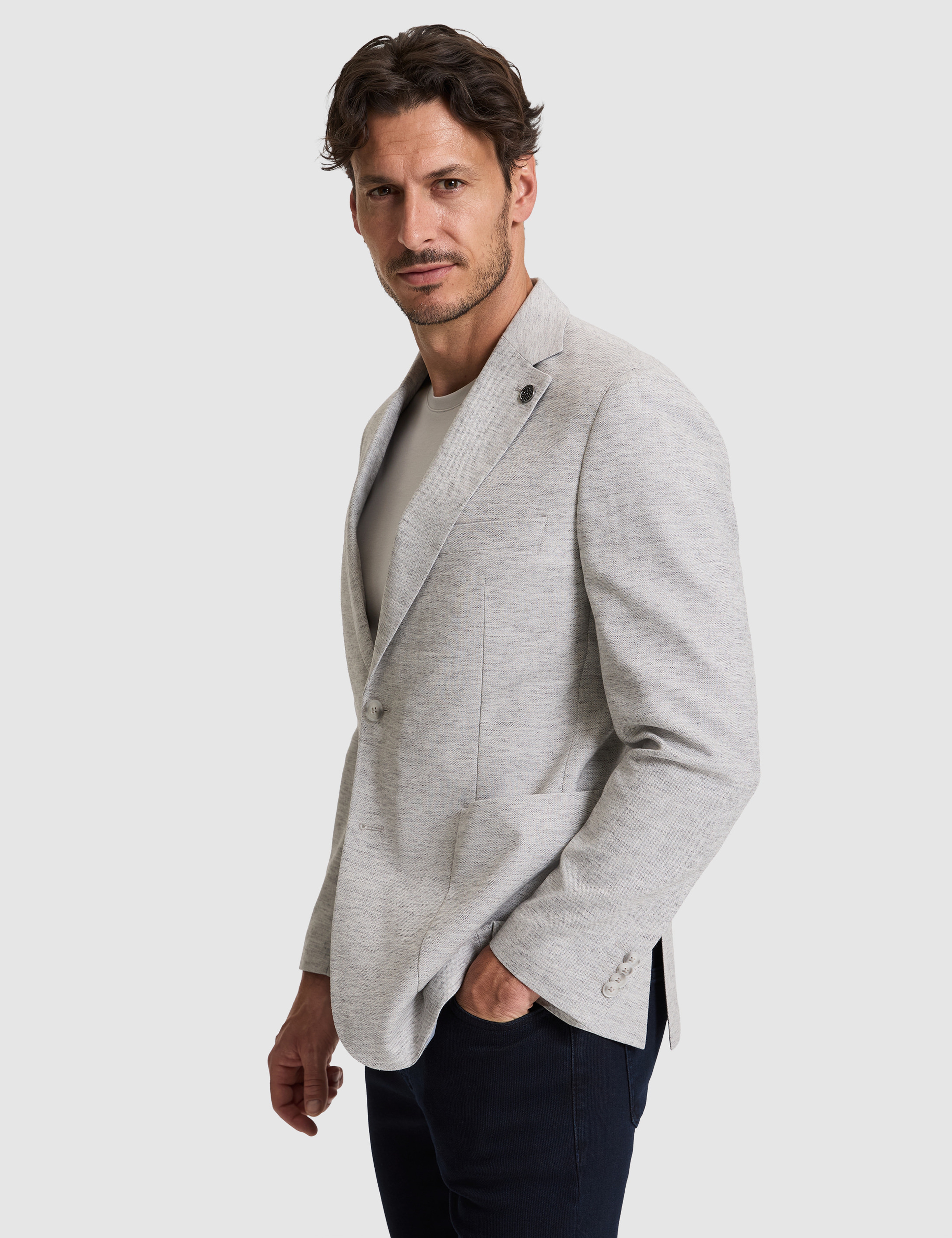 Gri Slim Fit Ceket