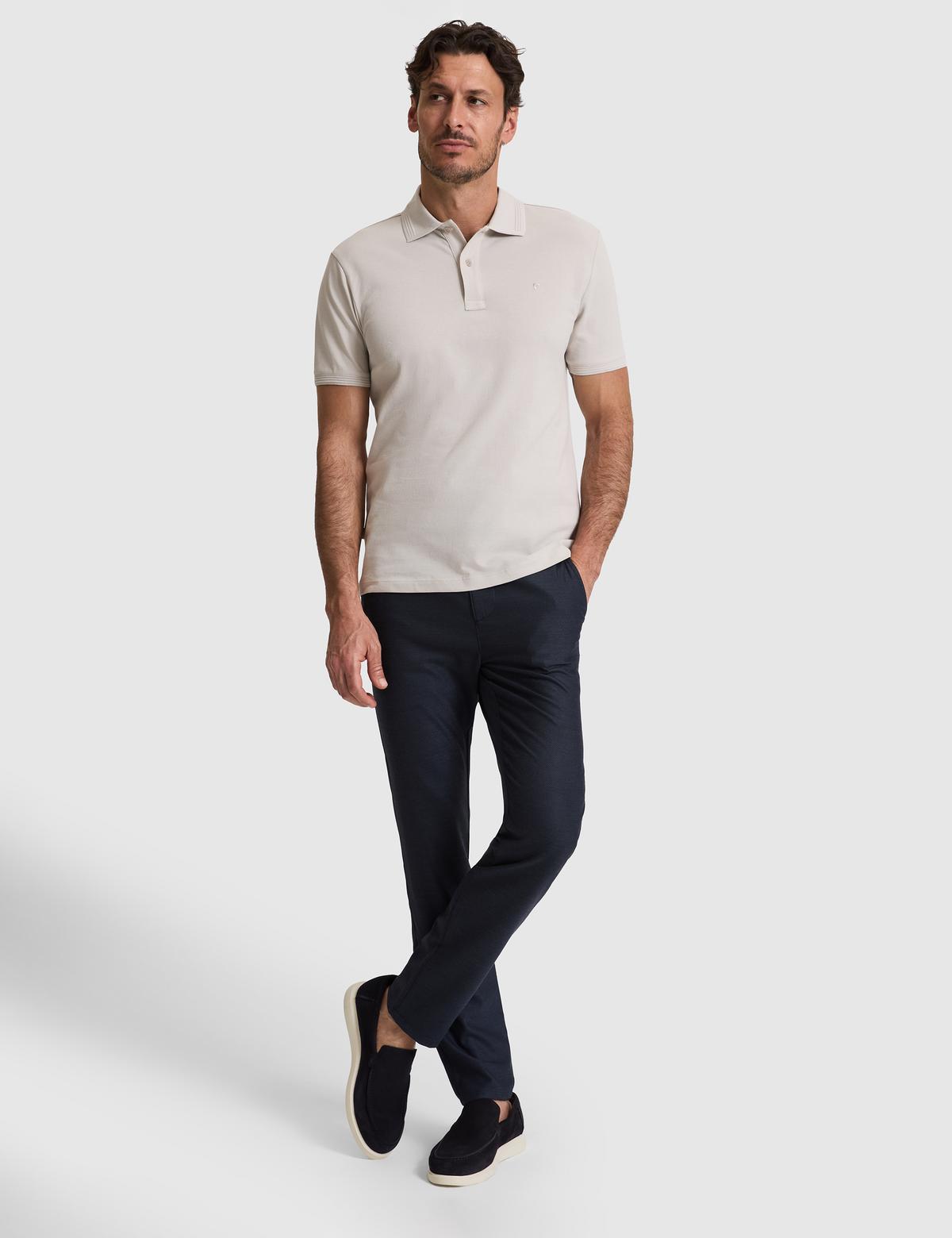 Taş Slim Fit %100 Pamuk Düğmeli Polo Yaka Basic Tişört - 50321128251