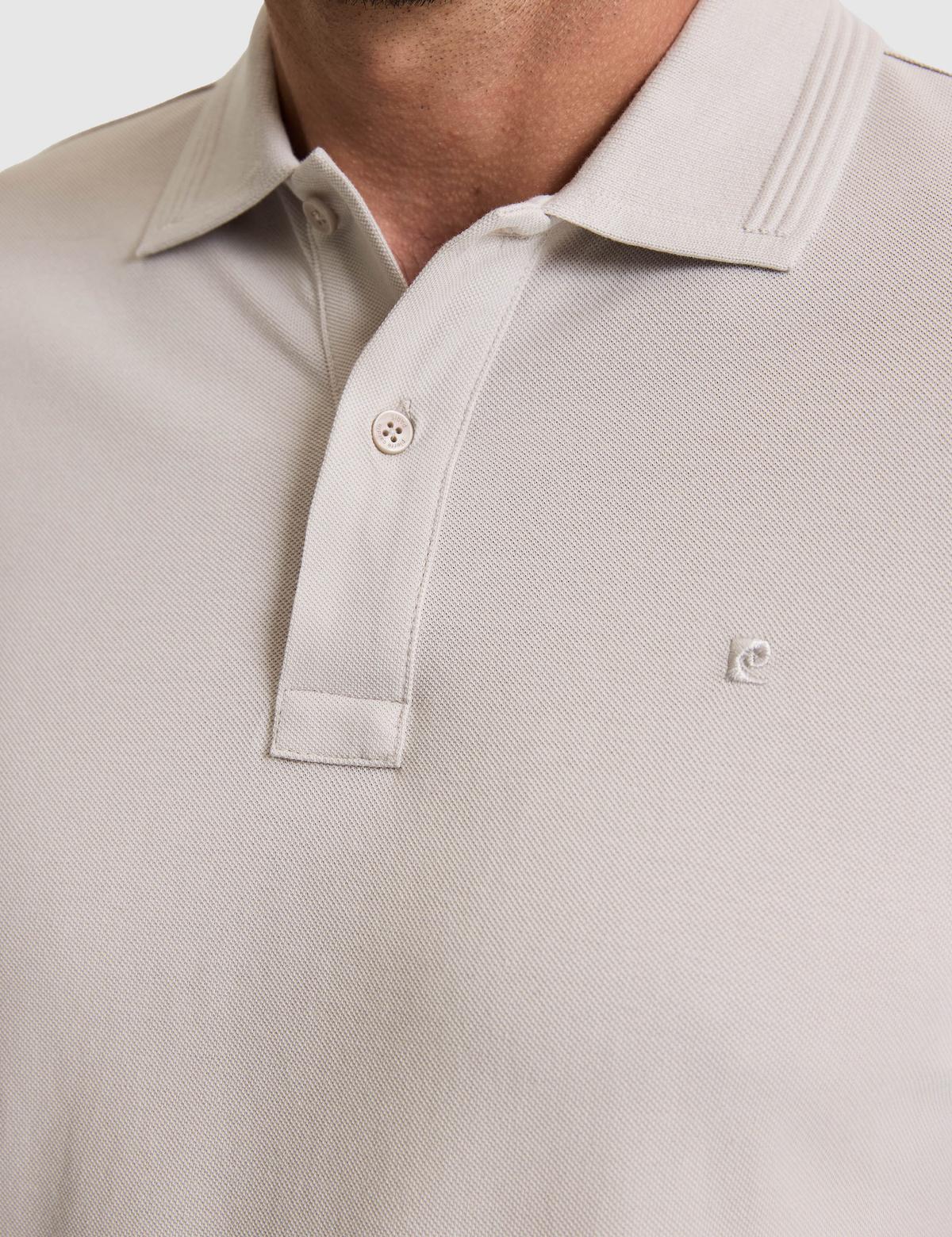 Taş Slim Fit %100 Pamuk Düğmeli Polo Yaka Basic Tişört - 50321128251