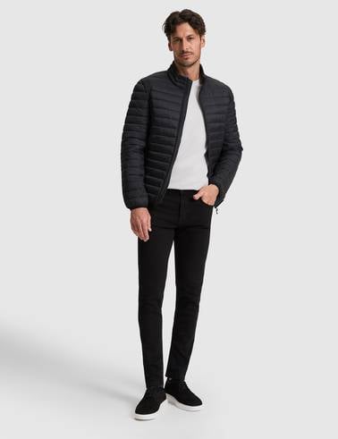 Siyah Cropped Slim Mont