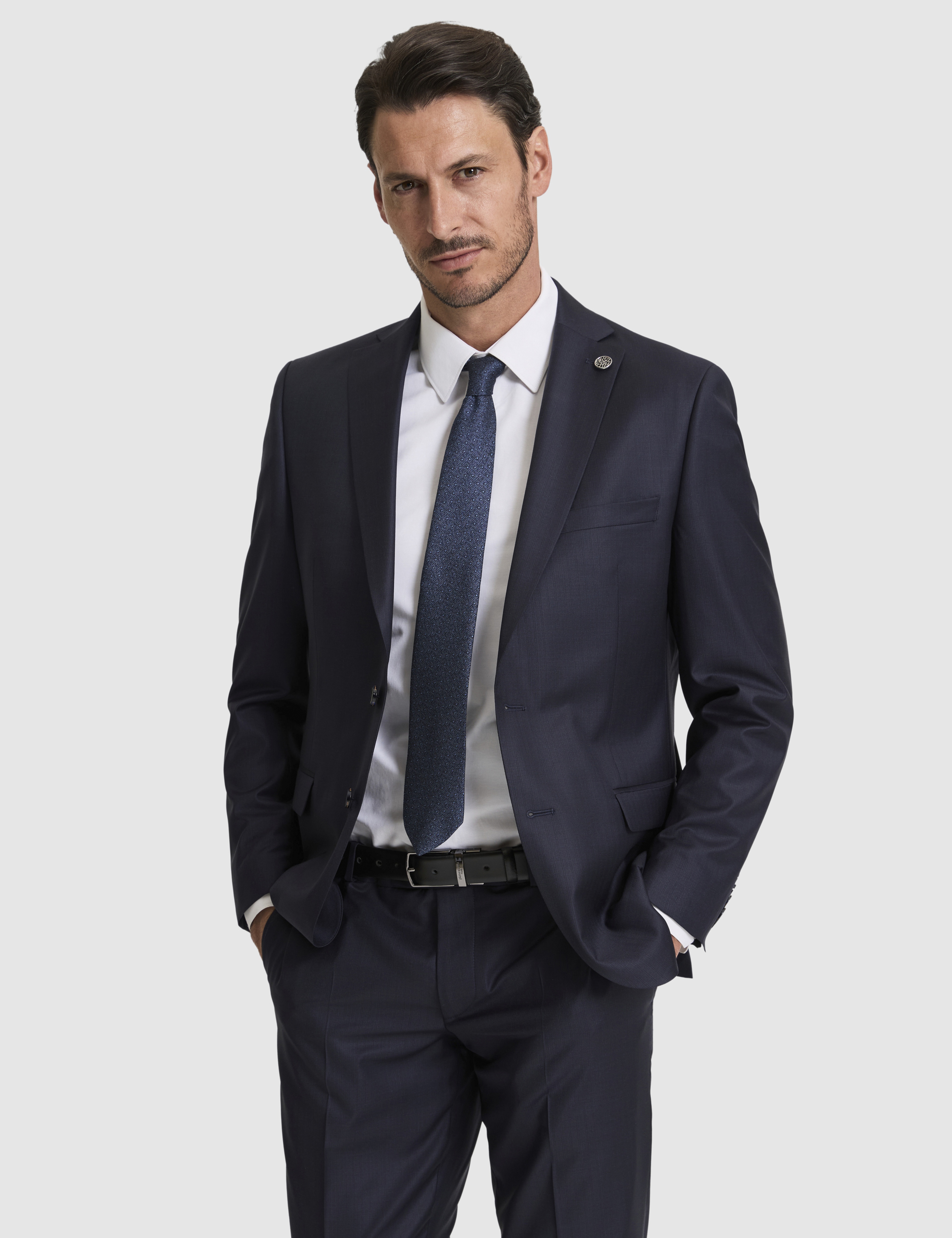 Lacivert Slim Fit Takım Elbise - Image 6