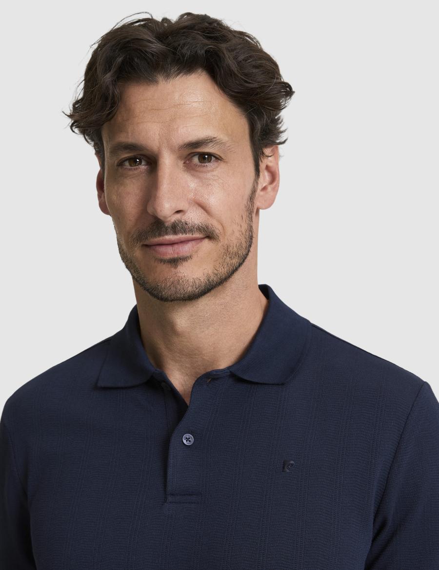Lacivert Slim Fit Polo Yaka Tişört