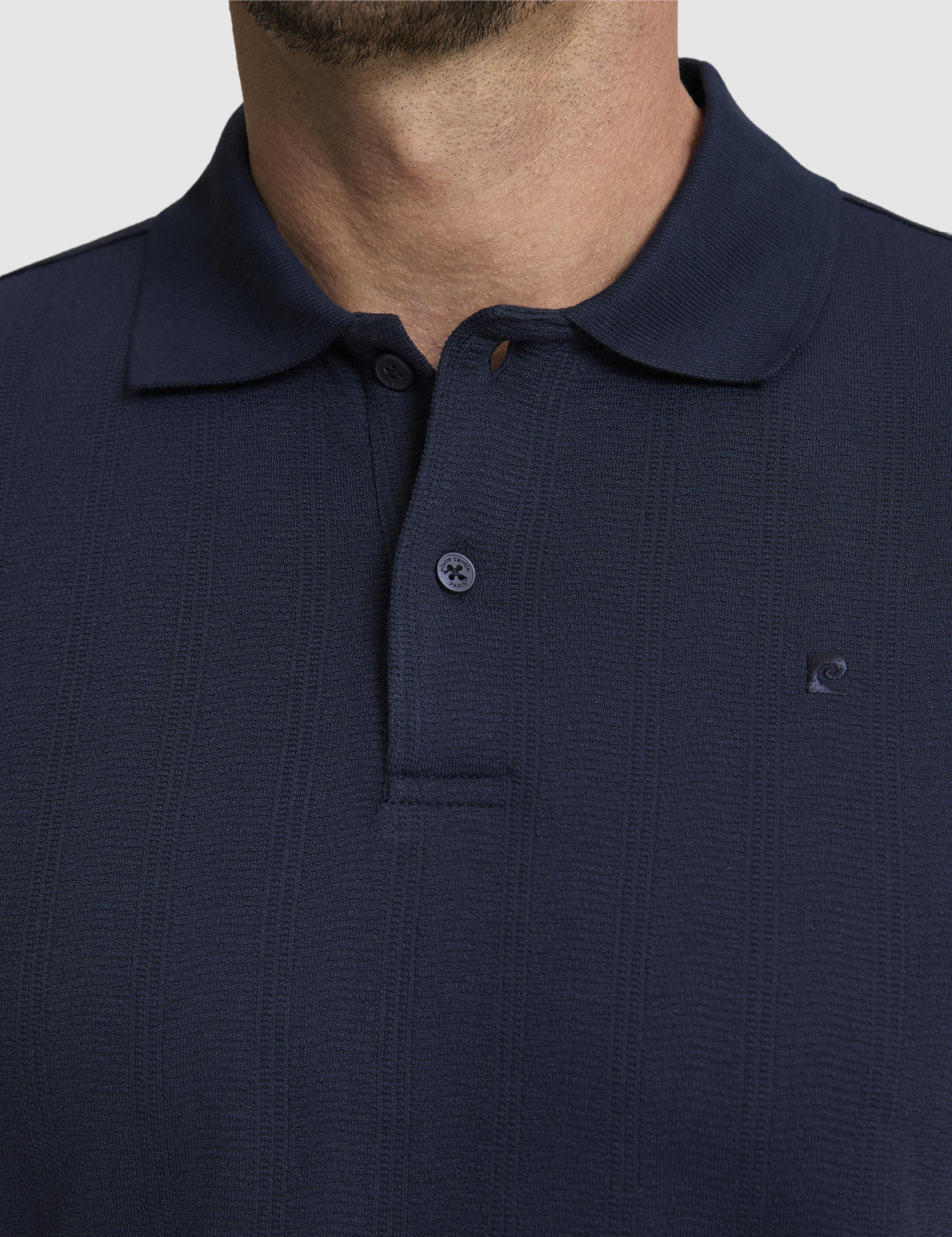 Lacivert Slim Fit Polo Yaka Tişört