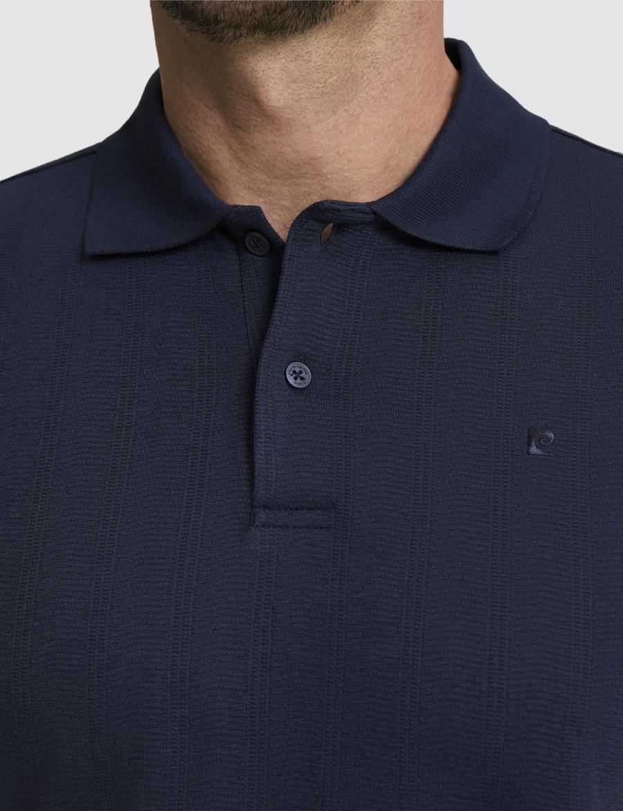Lacivert Slim Fit Polo Yaka Tişört