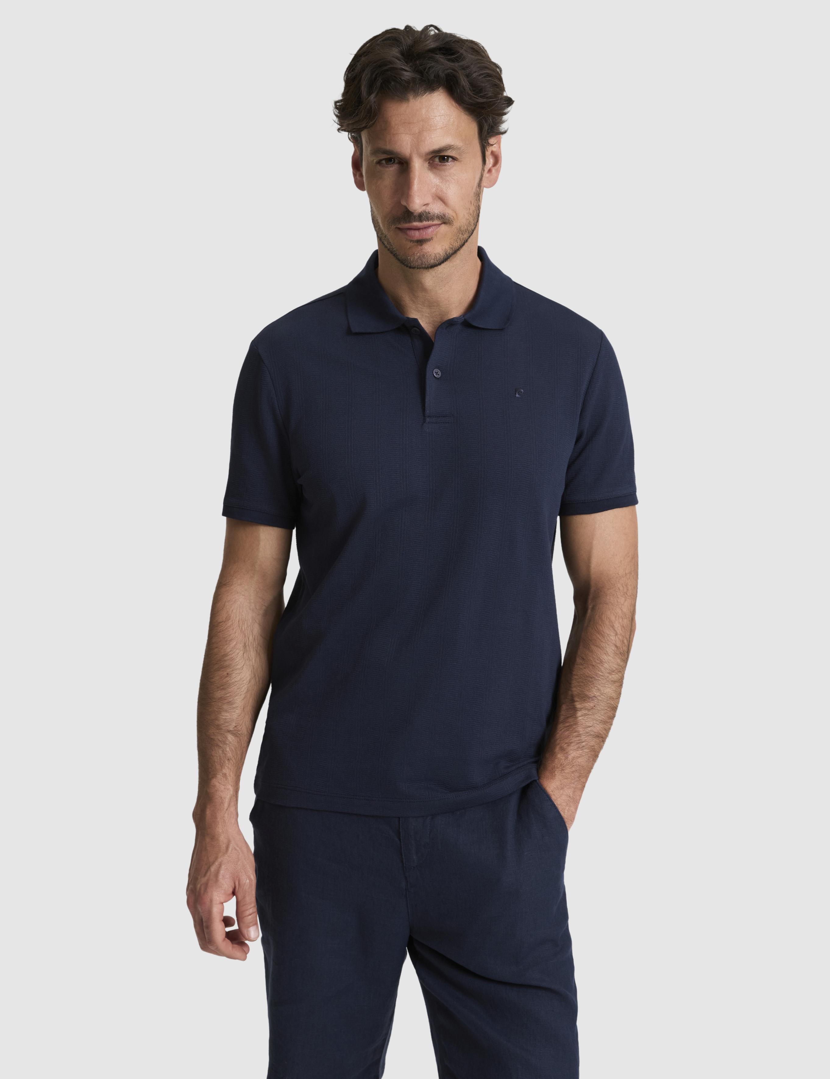 Lacivert Slim Fit Polo Yaka Tişört
