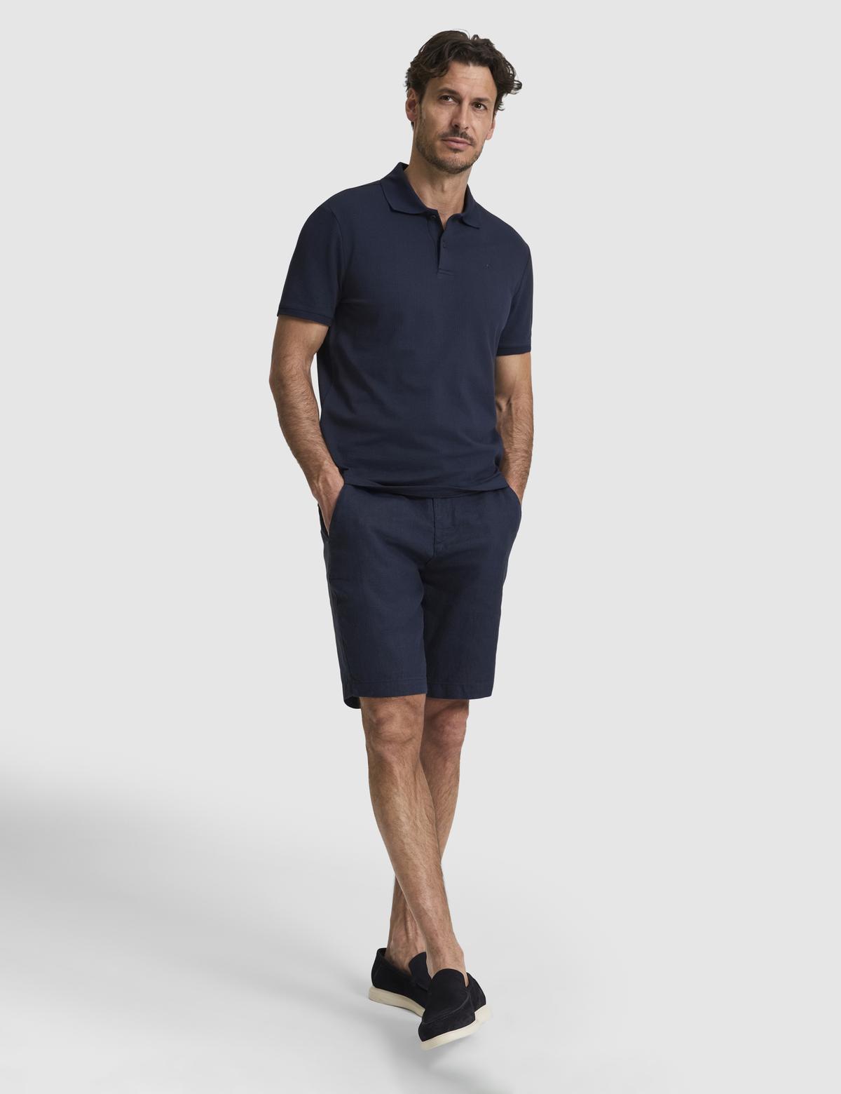 Lacivert Slim Fit Polo Yaka Tişört - 50321192023