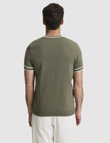 Haki Slim Fit Bisiklet Yaka Triko Tişört - 50328164009
