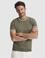 Haki Slim Fit Bisiklet Yaka Triko Tişört