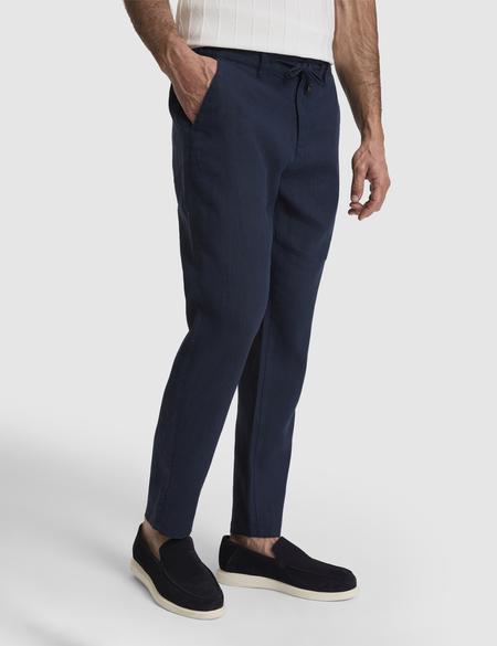 Lacivert Carrot Fit Kanvas Pantolon - 50320846712