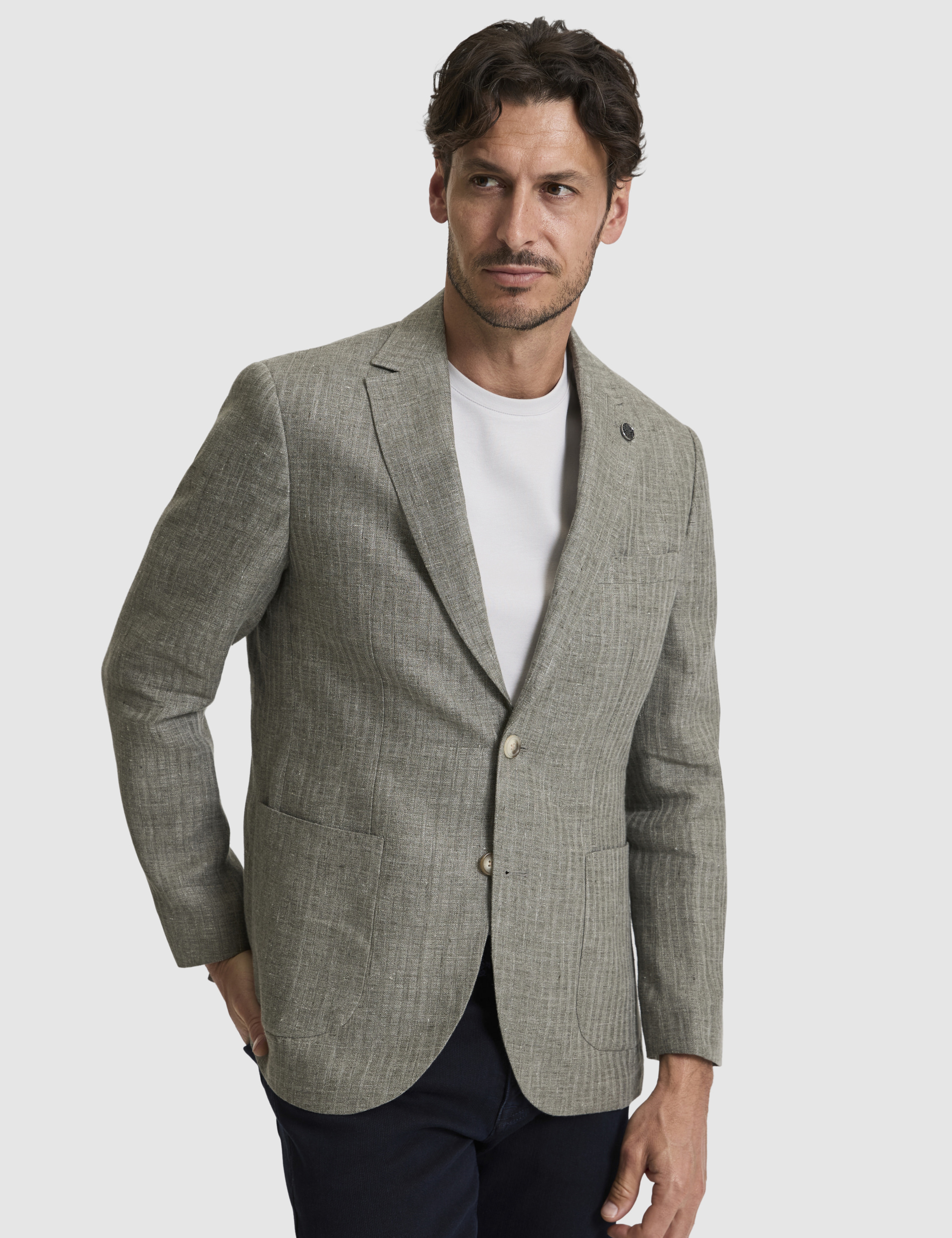 Haki Slim Fit Ceket