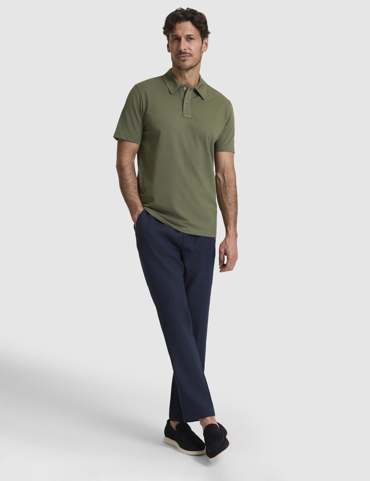 Haki Regular Fit Polo Yaka Tişört - 50321157028