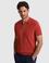 Kiremit Slim Fit Polo Yaka Fermuarlı Triko Tişört